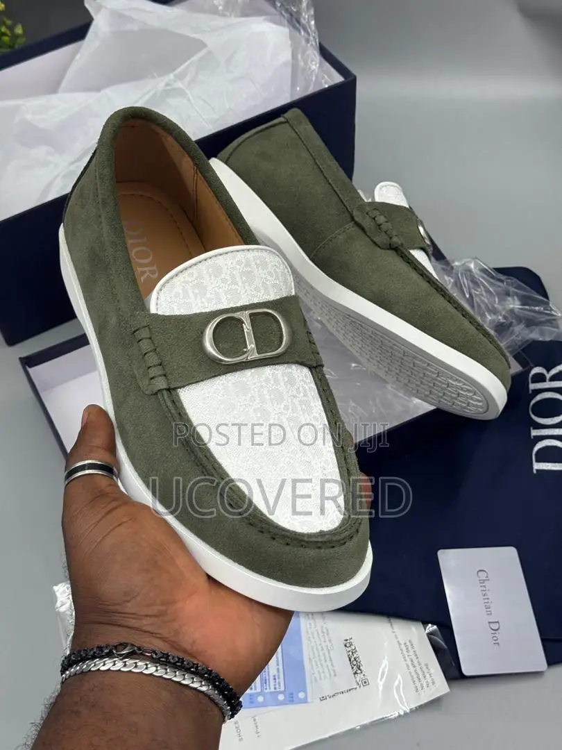Dior Men’S Suede Loafers Sneakers
