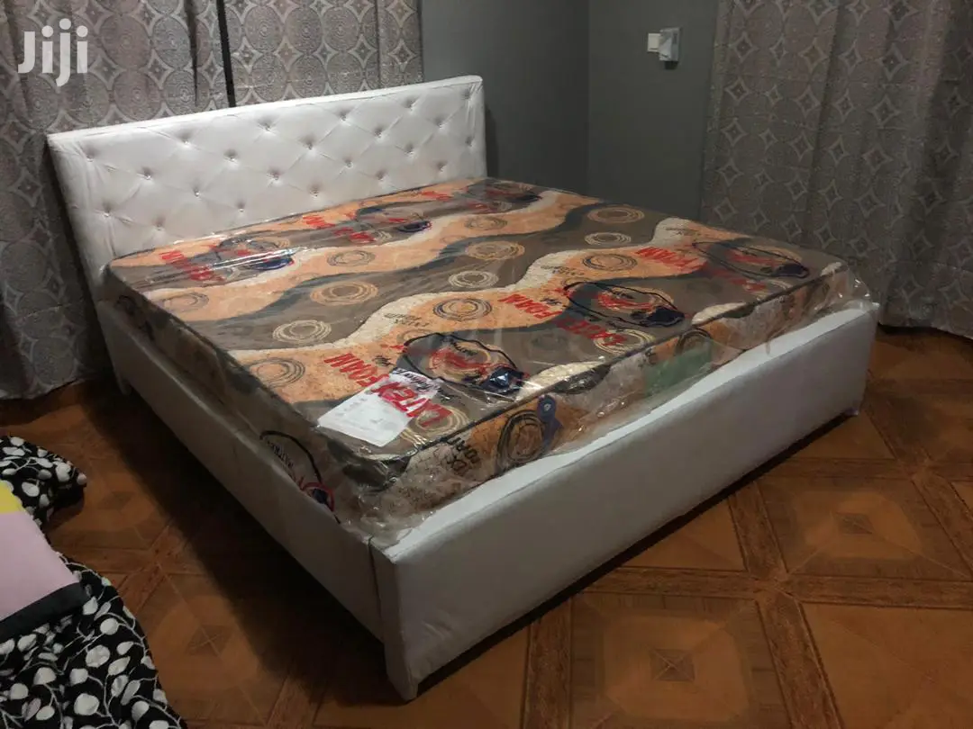 Another White King-size Bed With Matress . Free Delivery