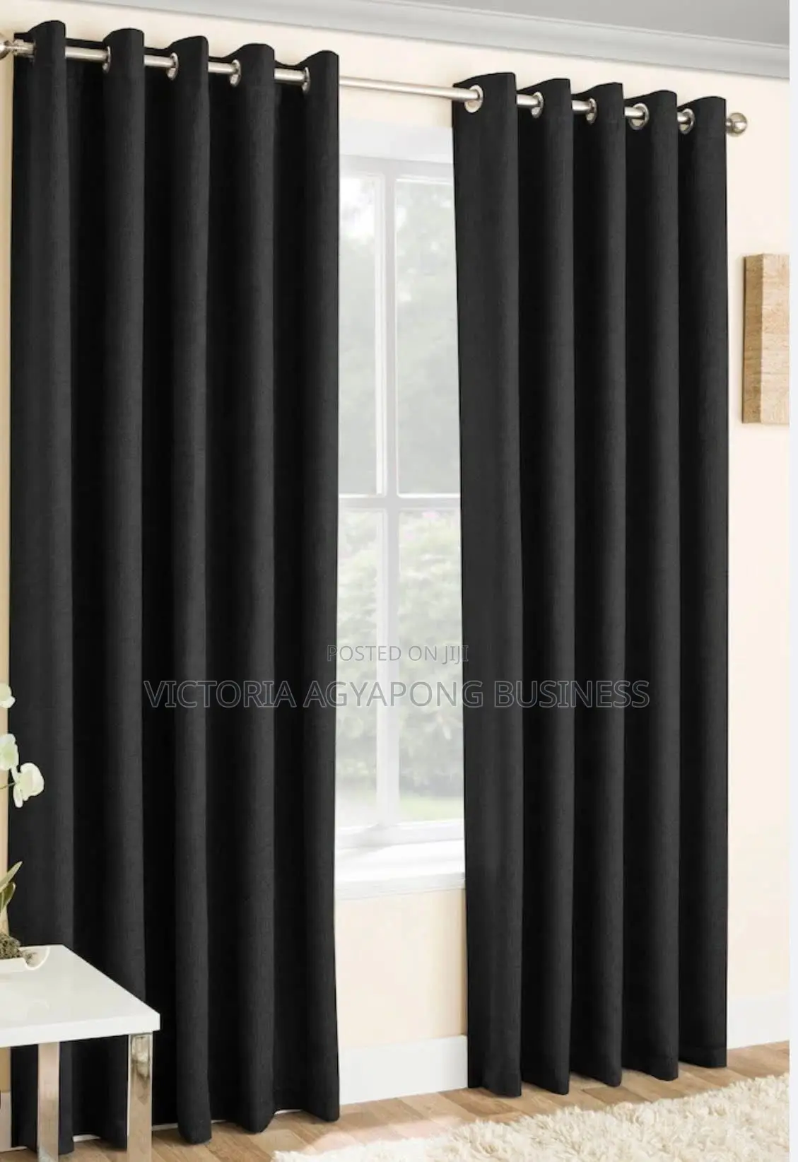 Black Curtains Heavy and Thick