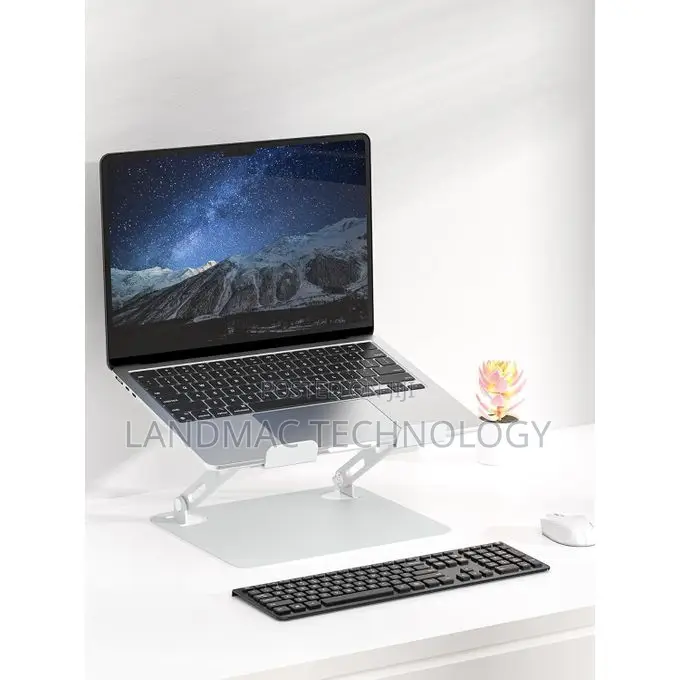 Adjustable Laptop Stand for Desk, Metal Foldable Laptop Riser Holder