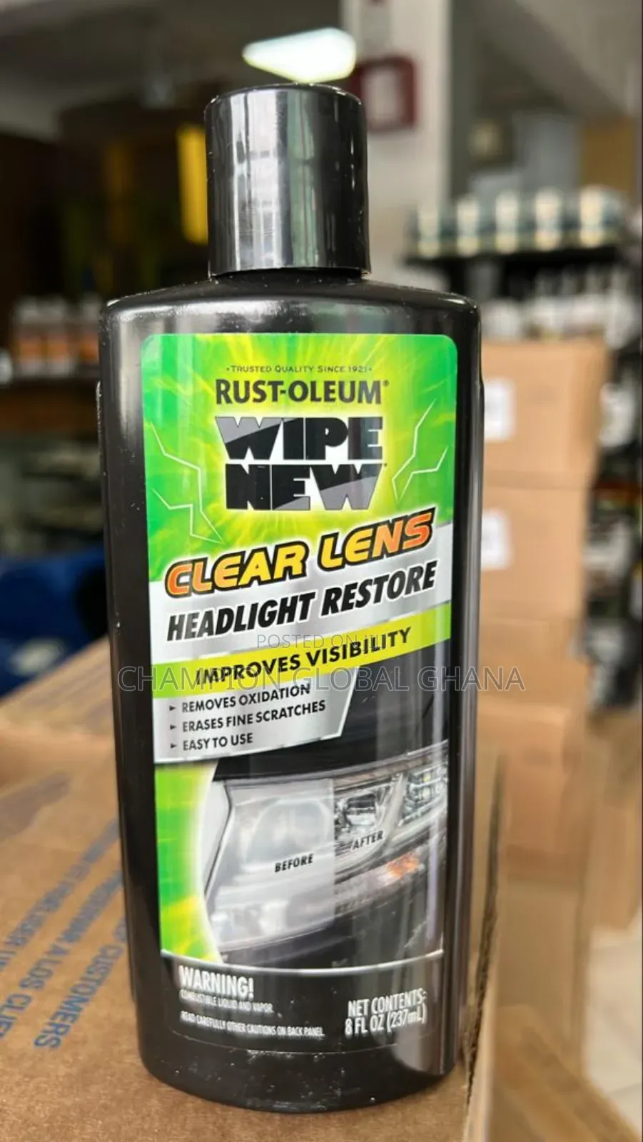 Rust-Oleum Wipe New Headlight Restore Clean and Polish