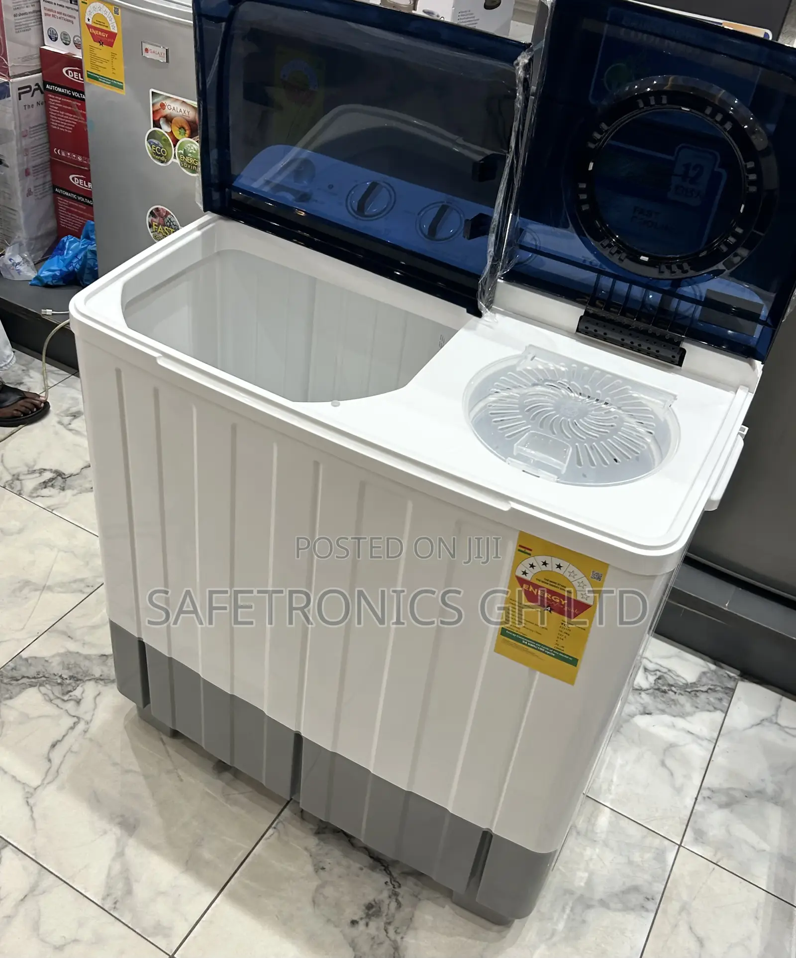 Dual Wash Topload Semiautomatic TCL 11kg White Washing Machine
