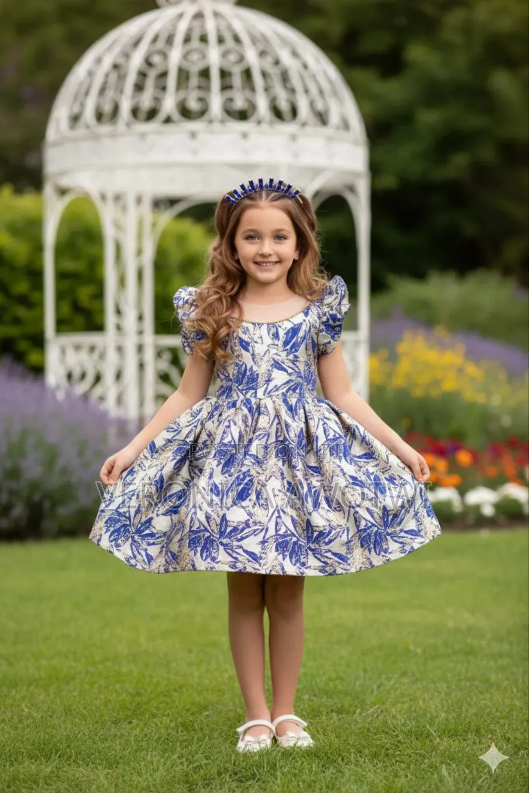 Beautiful Christmas Dress With a Crown