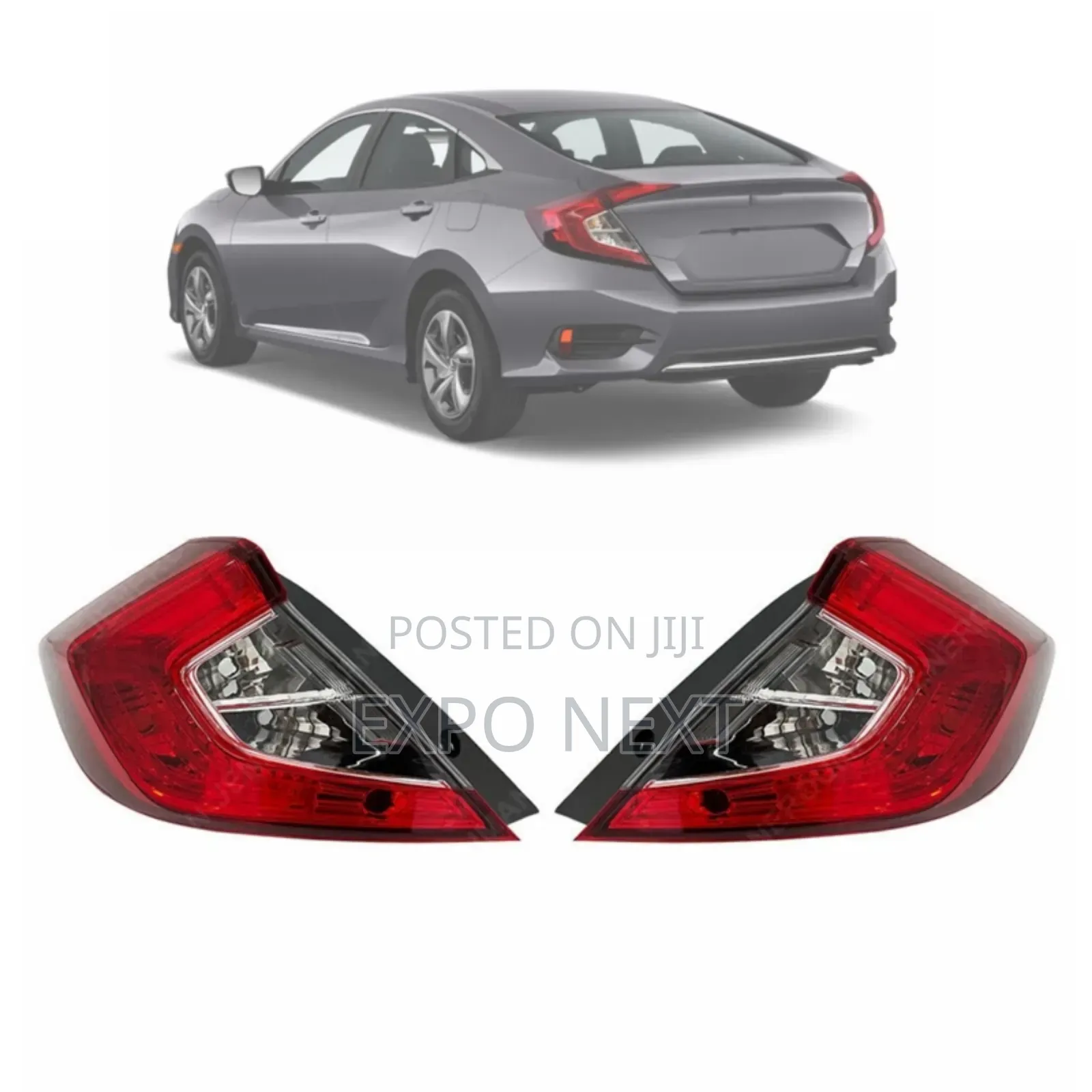 Tail Light for 2016-2021 Honda Civic Halogen Pair
