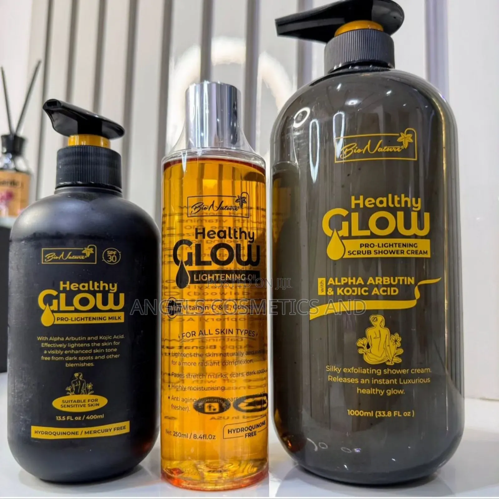Healthy Glow Body Lotion, Oil and Shower Gel