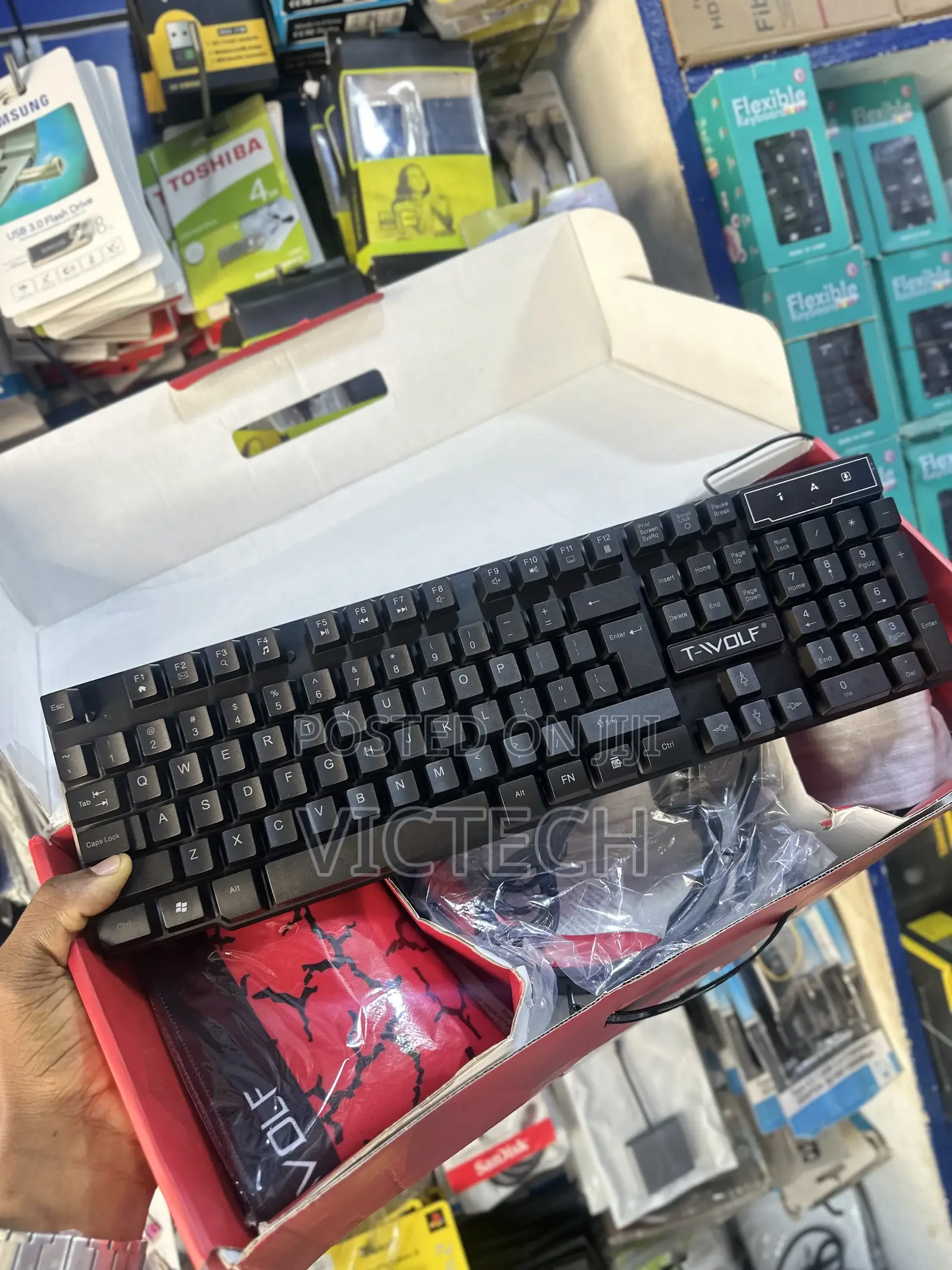 T-Wolf Tf800 4-in-1 Keyboard and Mouse Combo Set