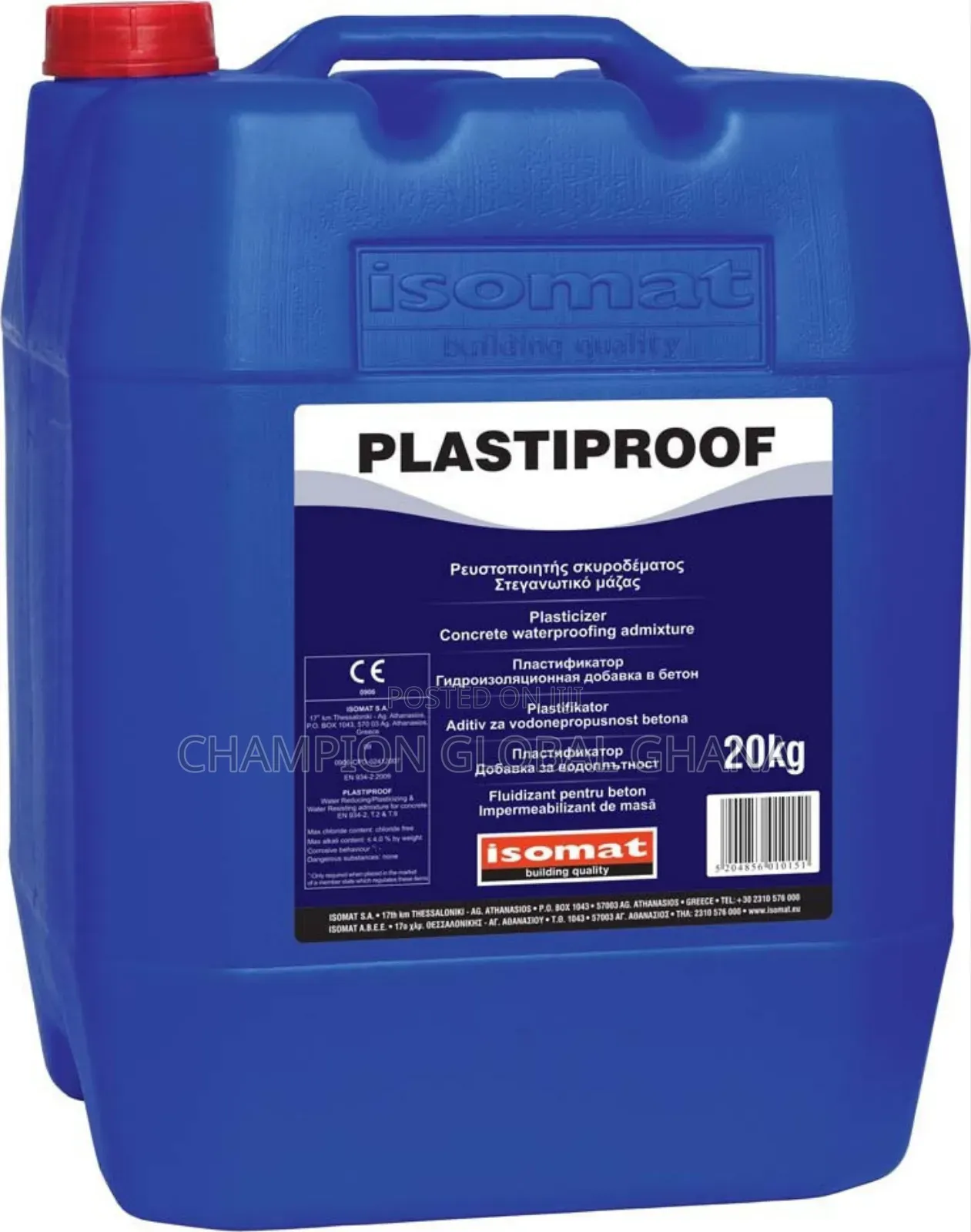 Concrete Waterproofing Admixture Plasticizer 20kg