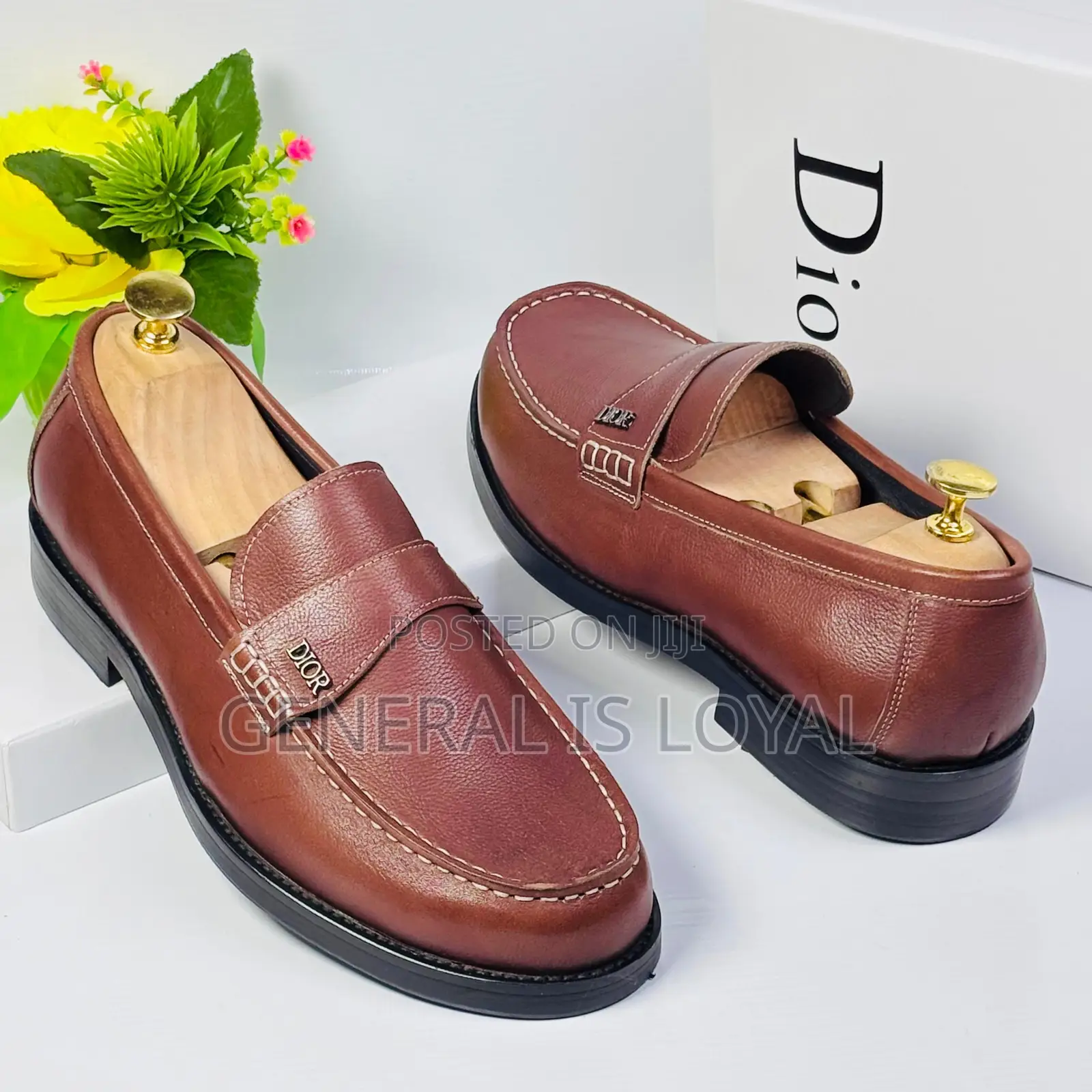 Dior Brown Men’S Leather Loafers