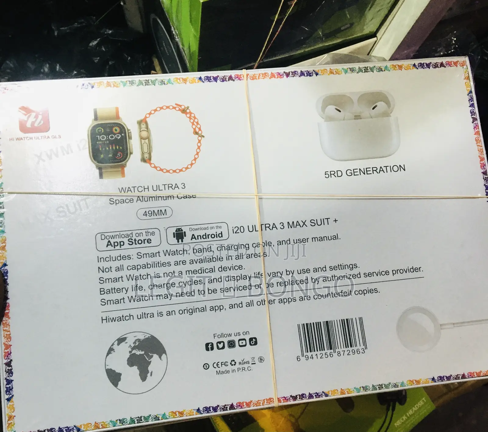 Ultra Smart Watch and Airpods