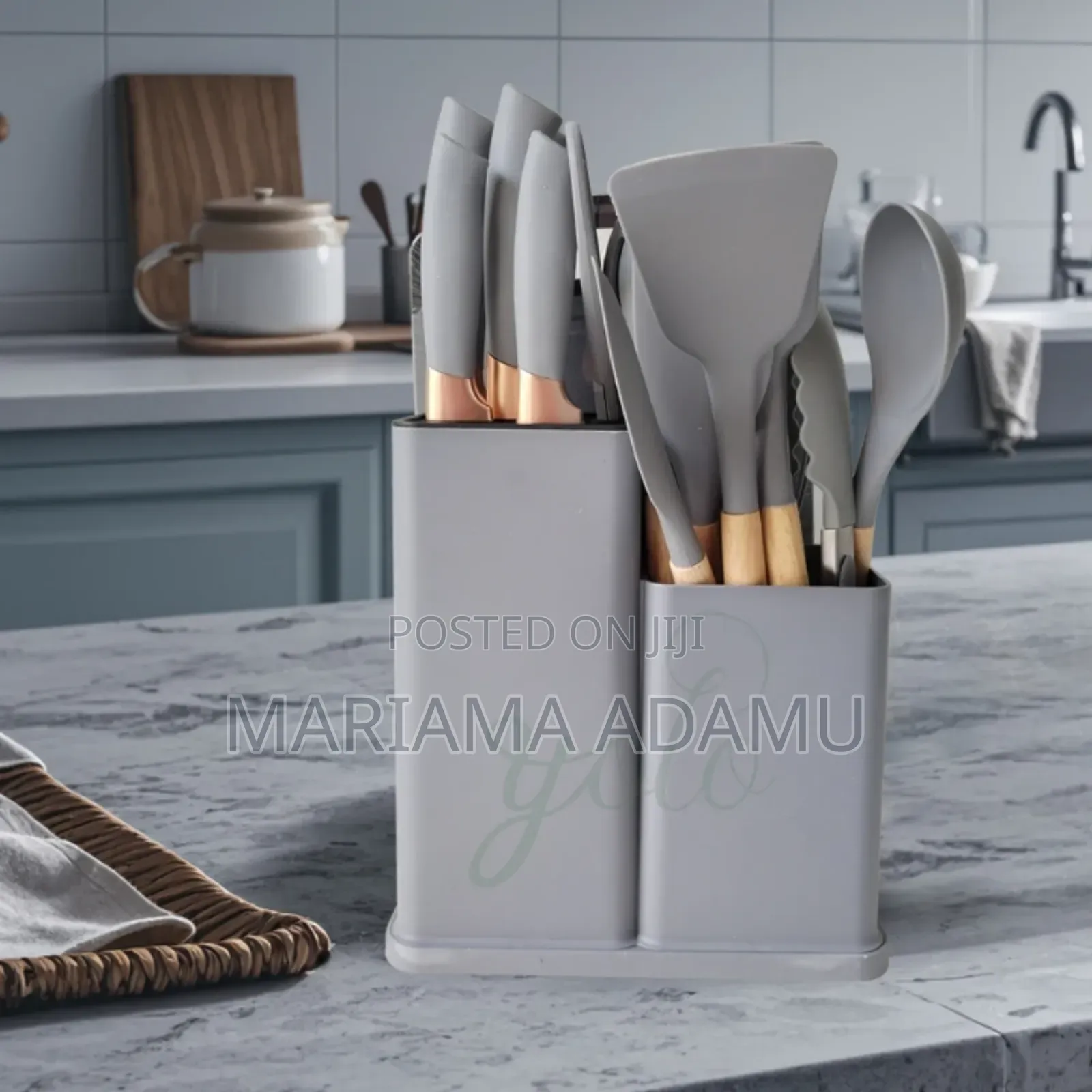 19 Pieces Silicone Cutlery Sets