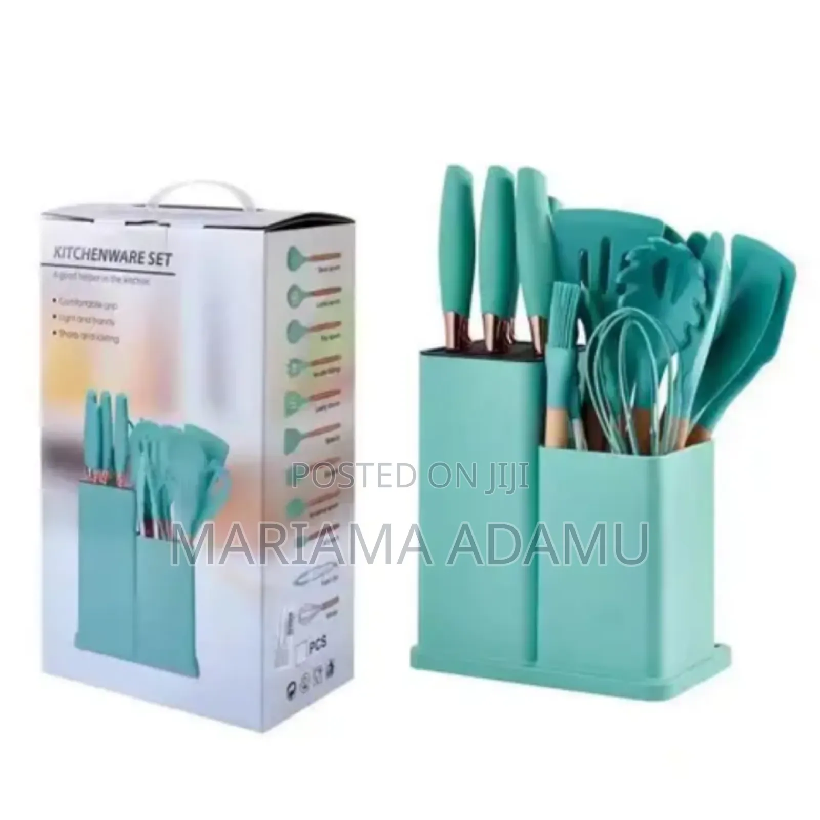 19 Pieces Silicone Cutlery Sets