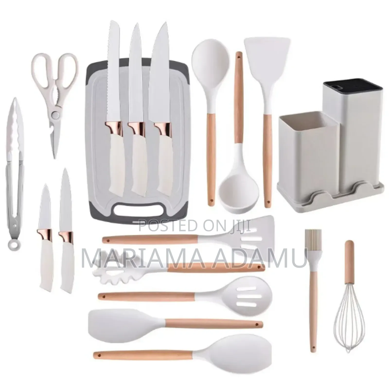 19 Pieces Silicone Cutlery Sets