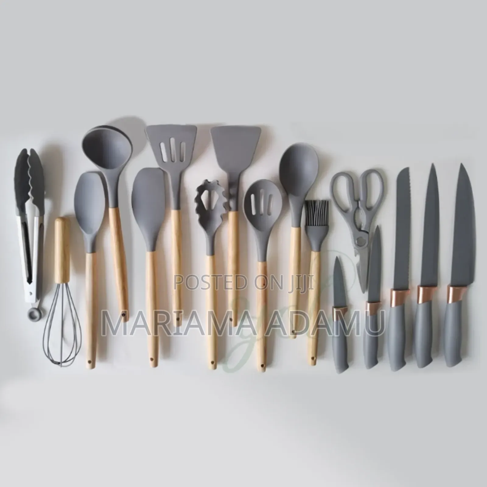 19 Pieces Silicone Cutlery Sets