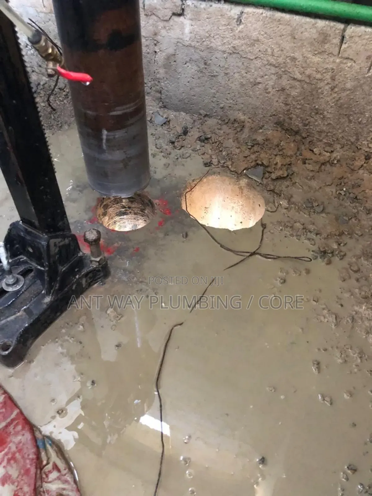Core Drilling Reinforced Concrete Slab