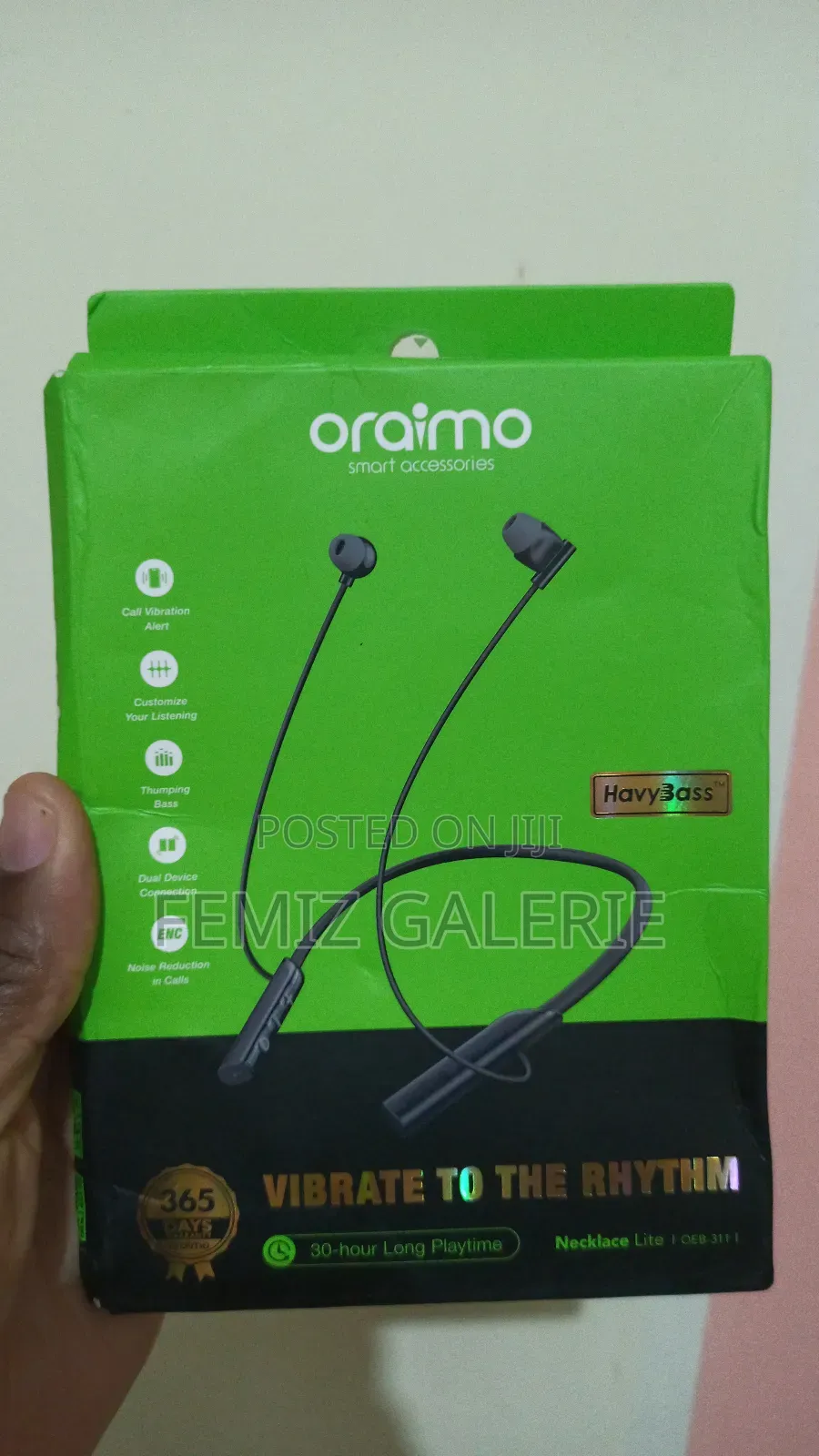Oraimo Necklace Lite Call Vibration Wireless Headphones