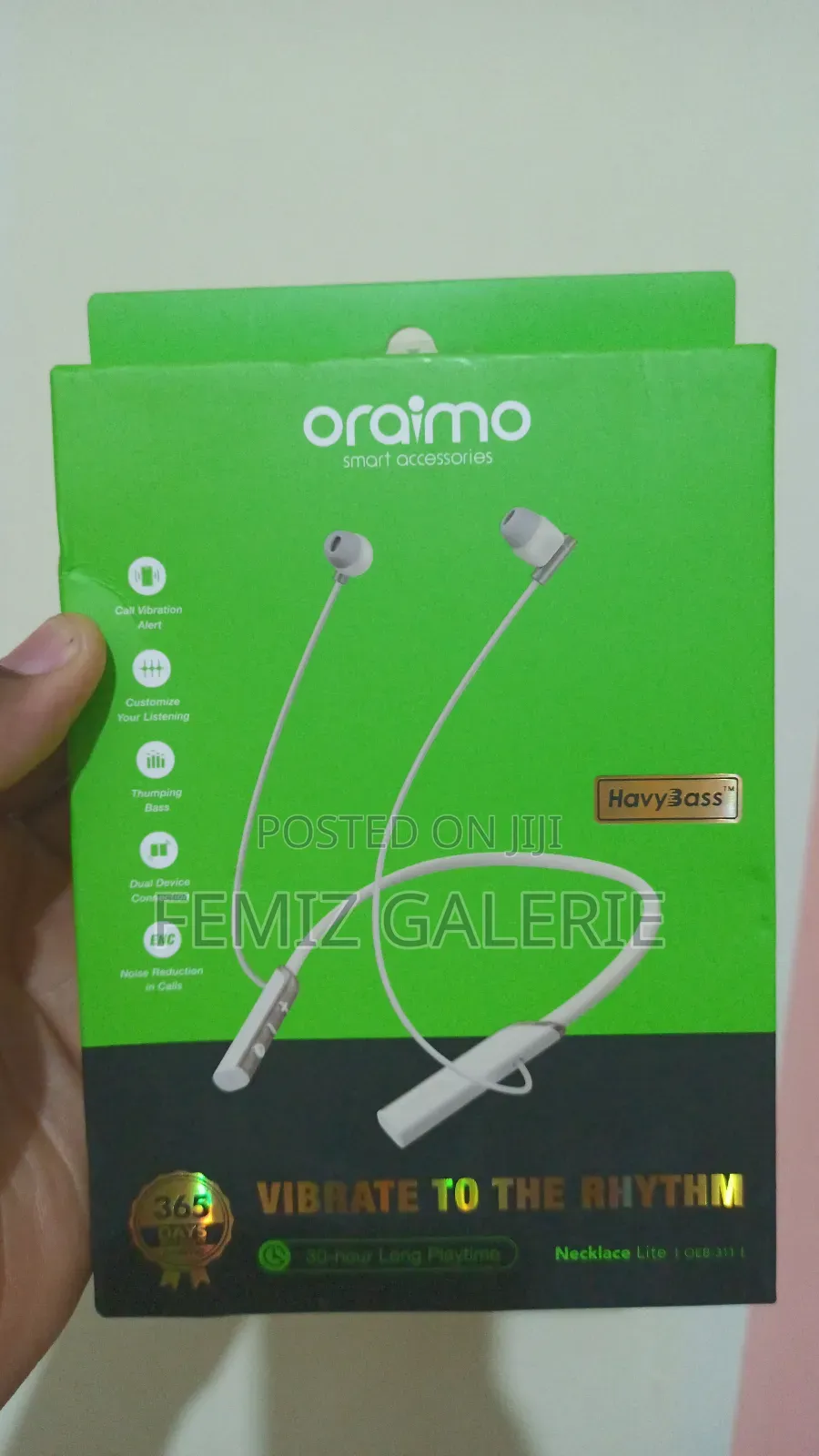 Oraimo Necklace Lite Call Vibration Wireless Headphones