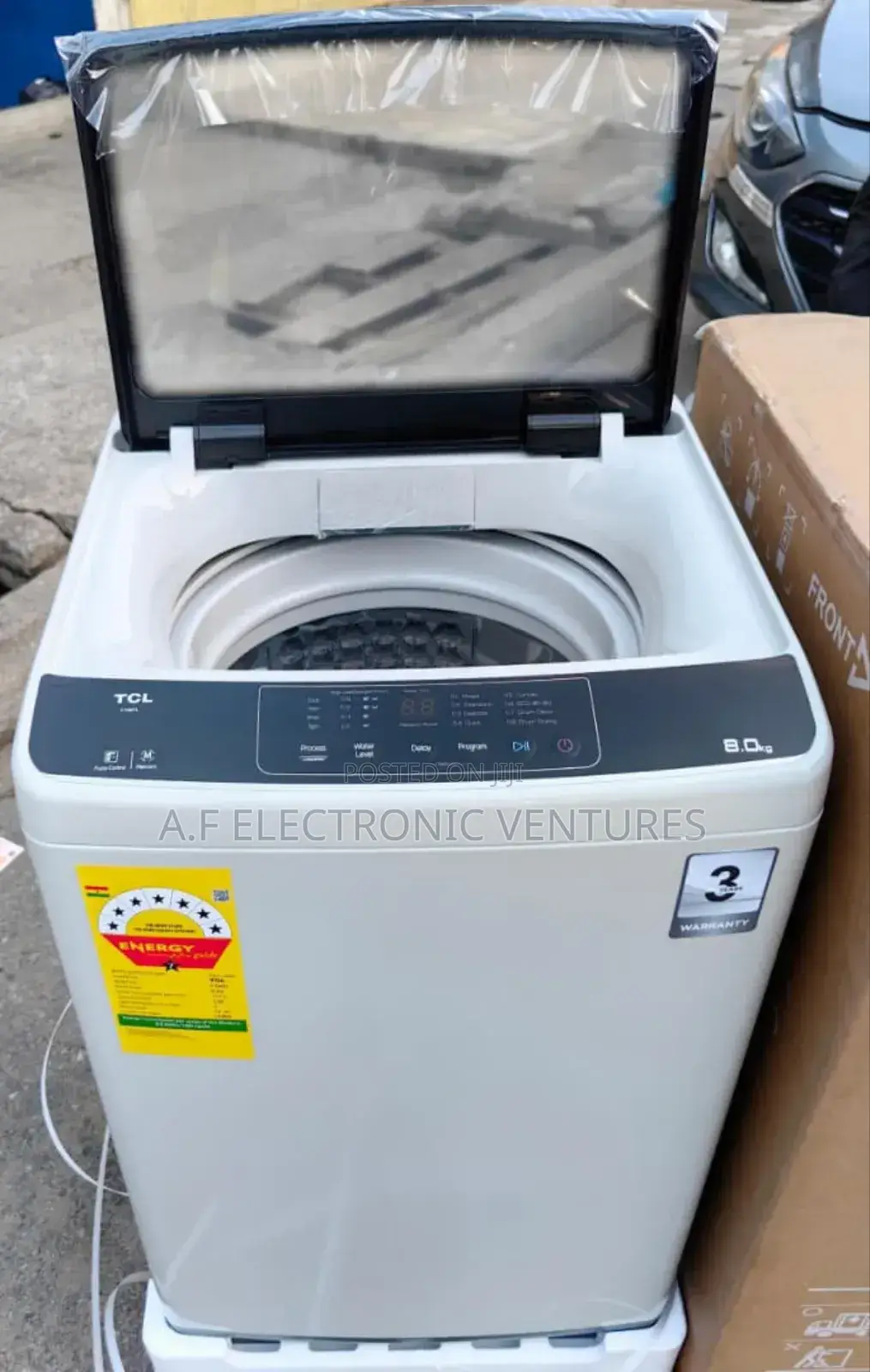TCL 8.0kg Top Load Fully Automatic Washing Machine