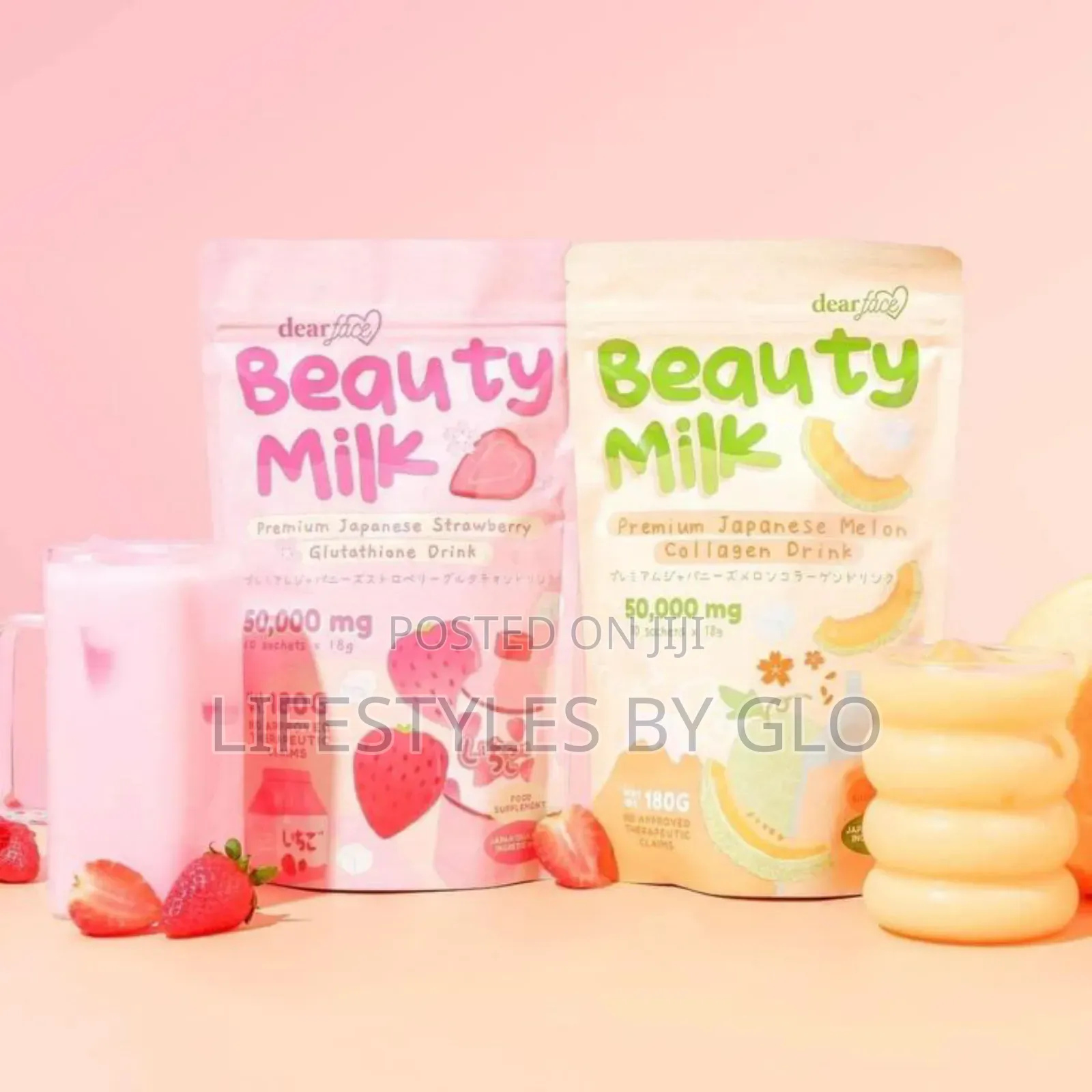 Beauty Milk Premium Japanese Collagen Drink (Melon / Strawberry)