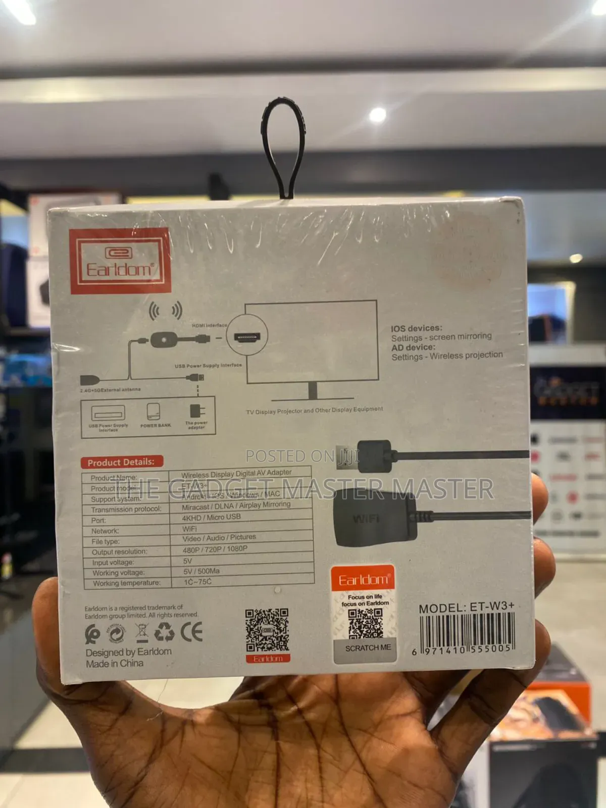 Earldom Miracast W3 Wifi Digital Av Dongle