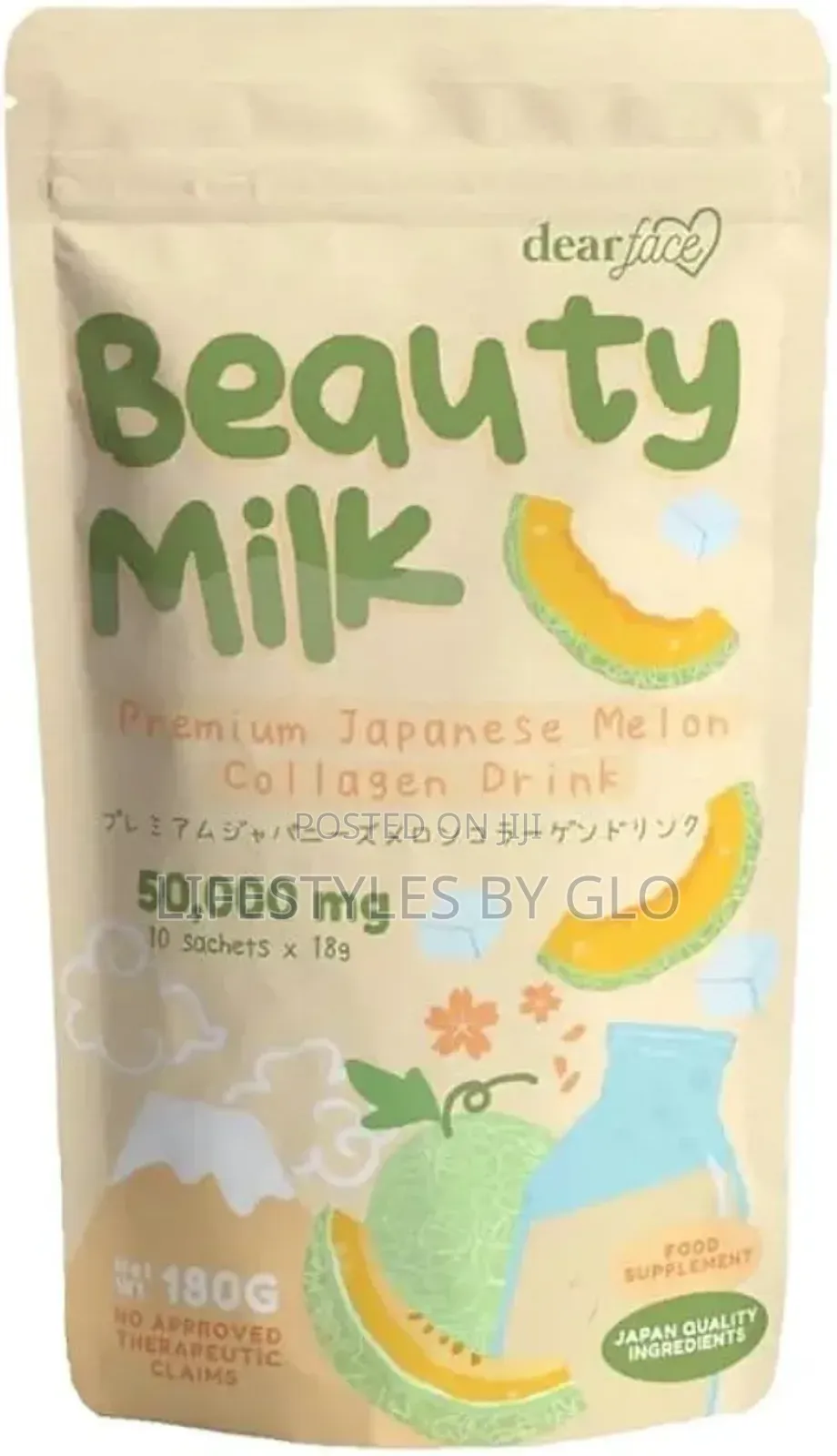 Beauty Milk Premium Japanese Collagen Drink (Melon / Strawberry)
