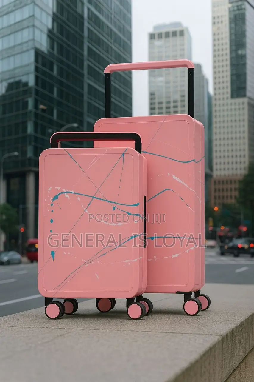 2in1 Durable Marbled Hardshell Exterior Suitcase