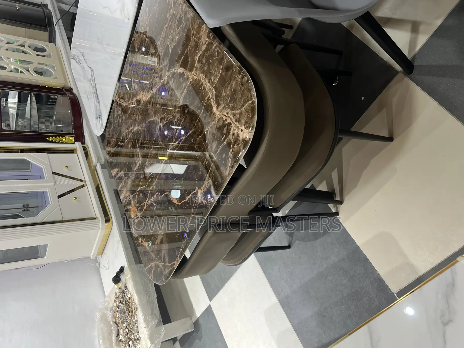 4 Seater Marble Dining Set