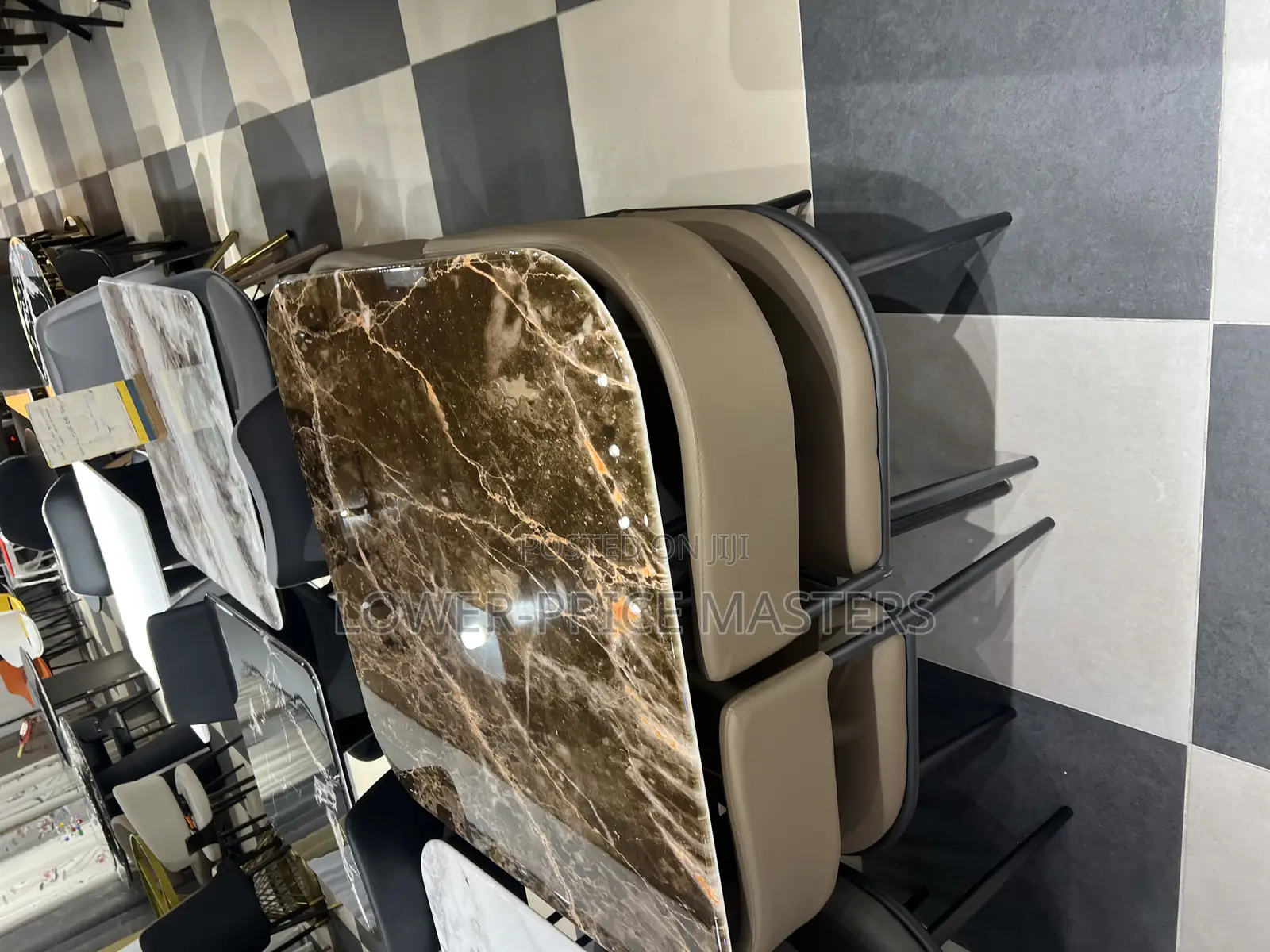 4 Seater Marble Dining Set