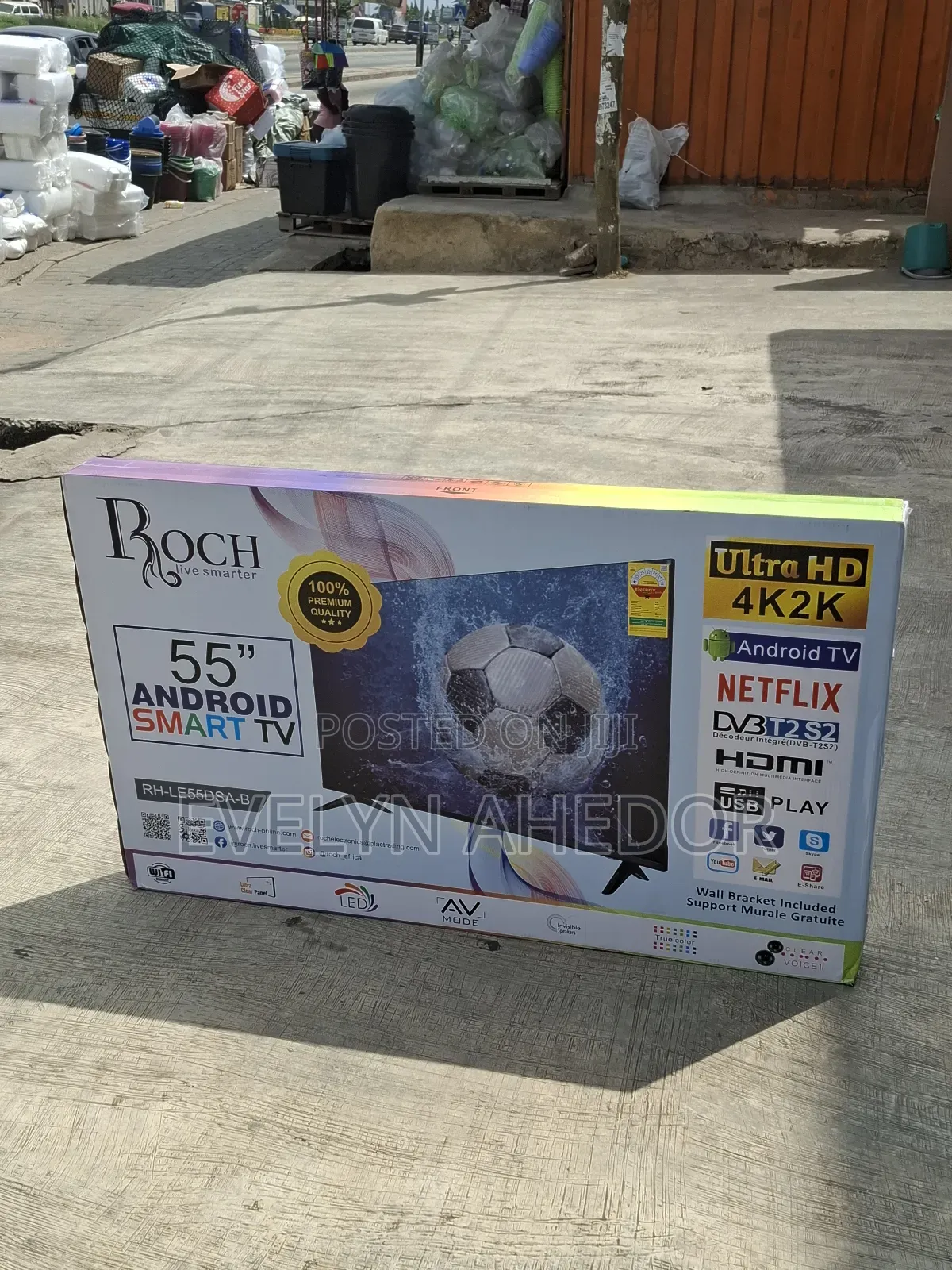 Smart Android Tv Uhd Roch Brand Fresh in Box for Sale at Cool Price