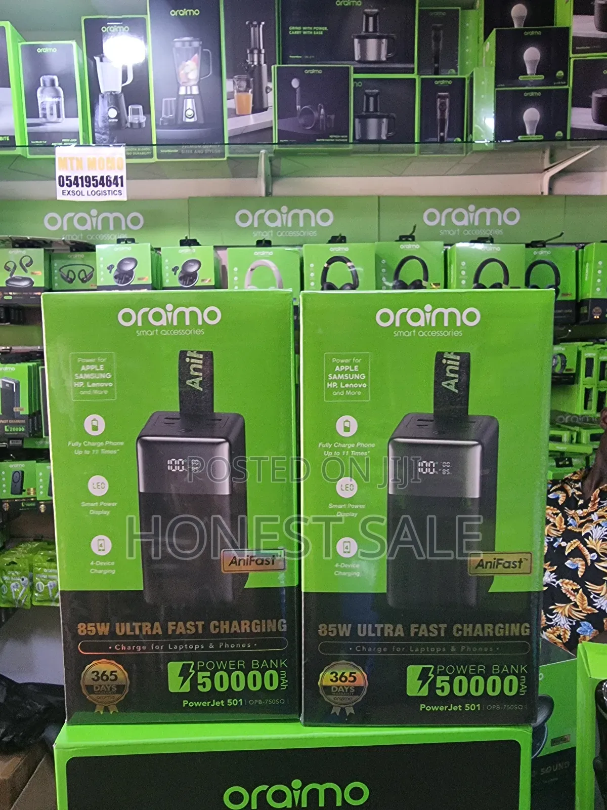Oraimo Powerjet 501 50000mah 85w Laptop And Phone Power Banks