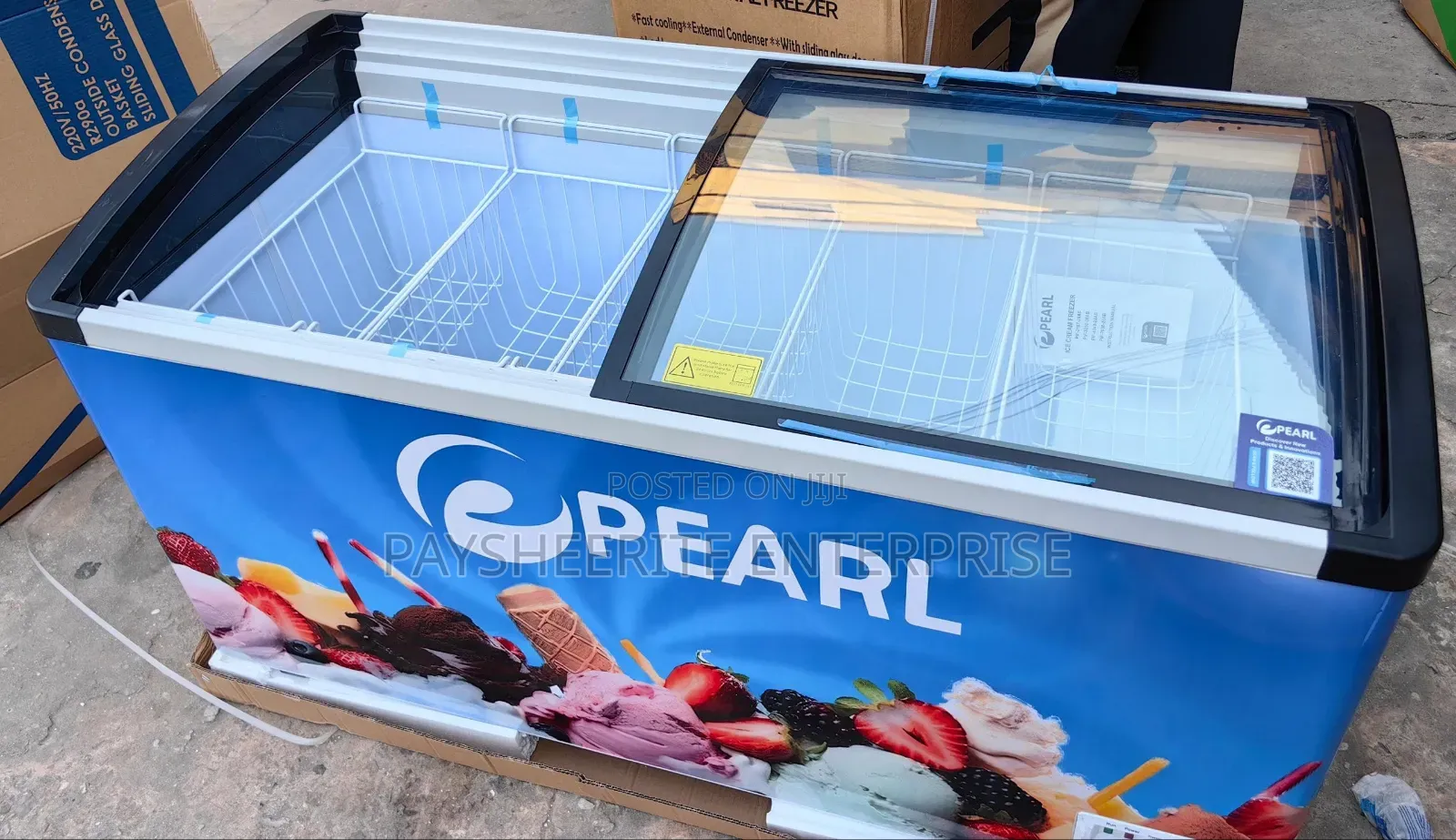 480l Pearl Basket Ice Cream Chest Freezer