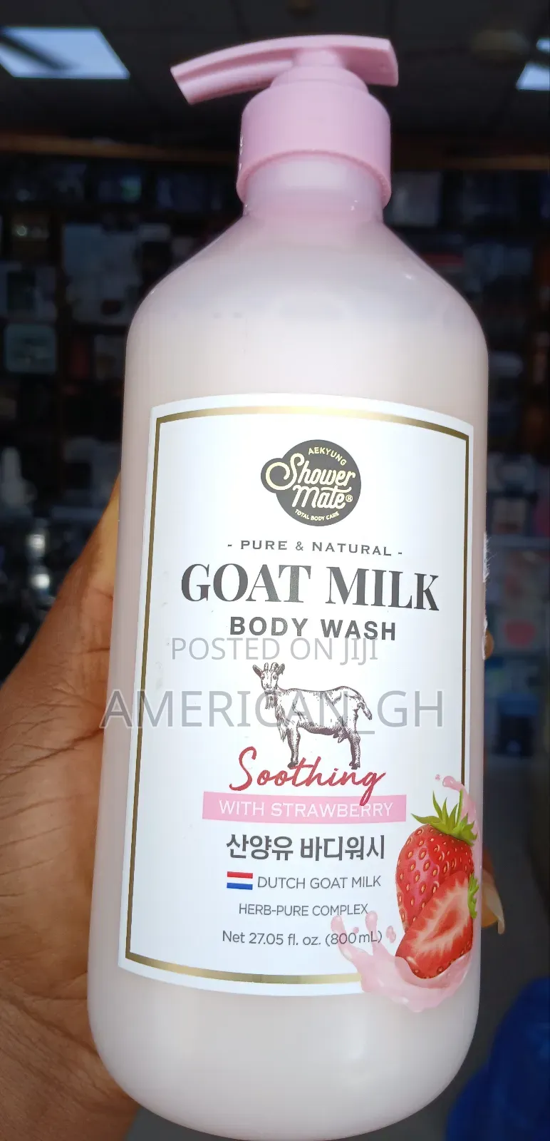 Goat Milk Shower Gel(Strawberry) 800ml