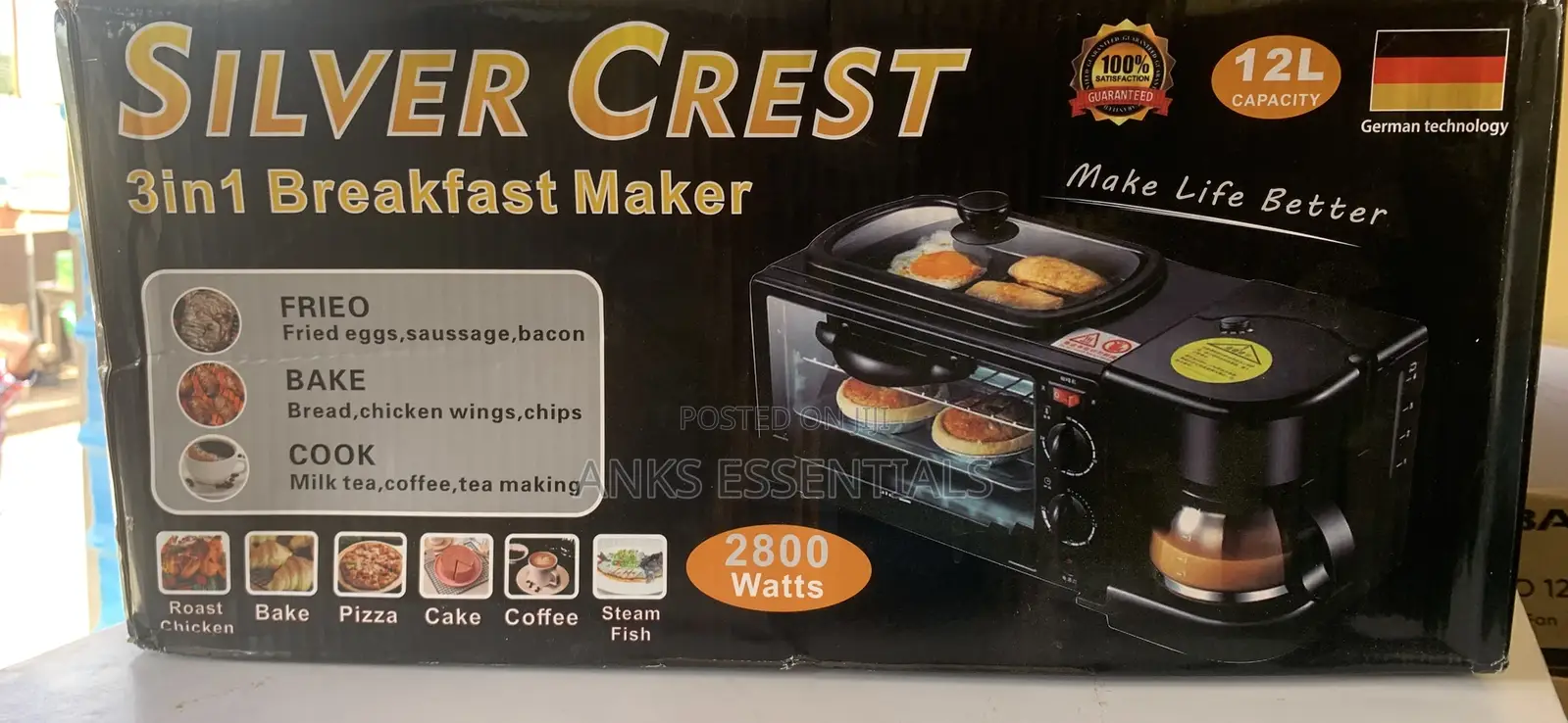 Multifunction Kitchen Appliance – Oven, Coffee & Grill