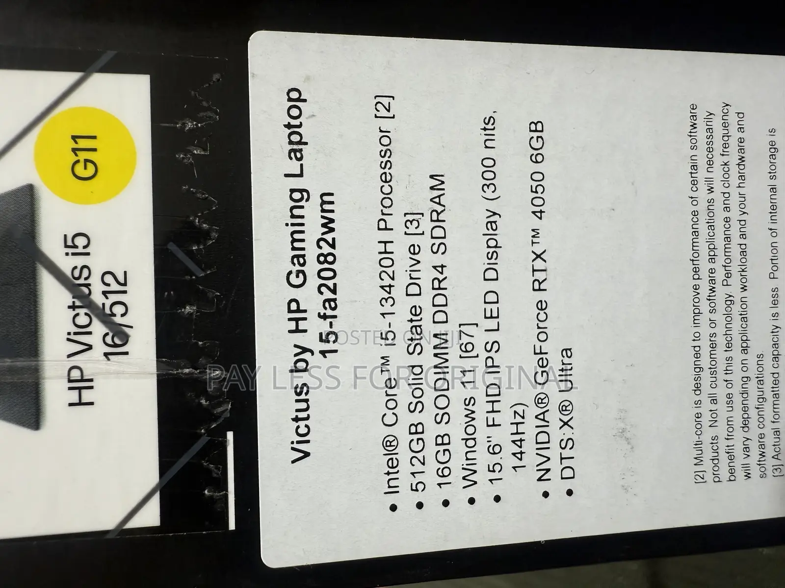 New Laptop HP Victus 15 16GB Intel Core i5 SSD 512GB