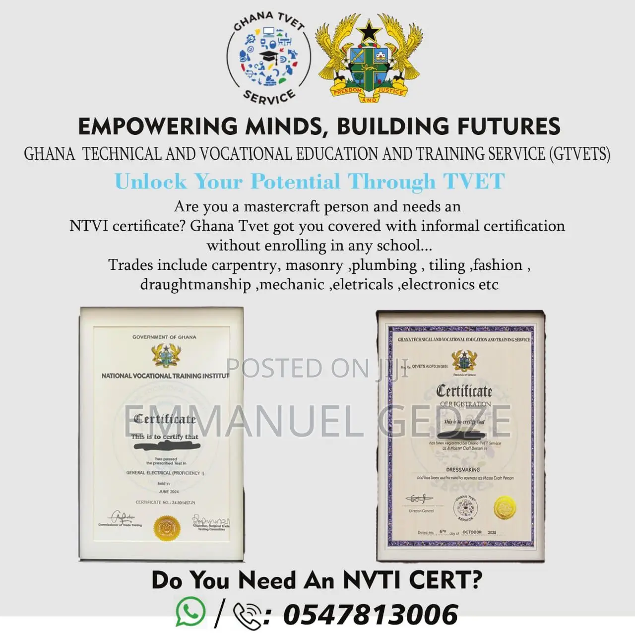 Nvti Certificate