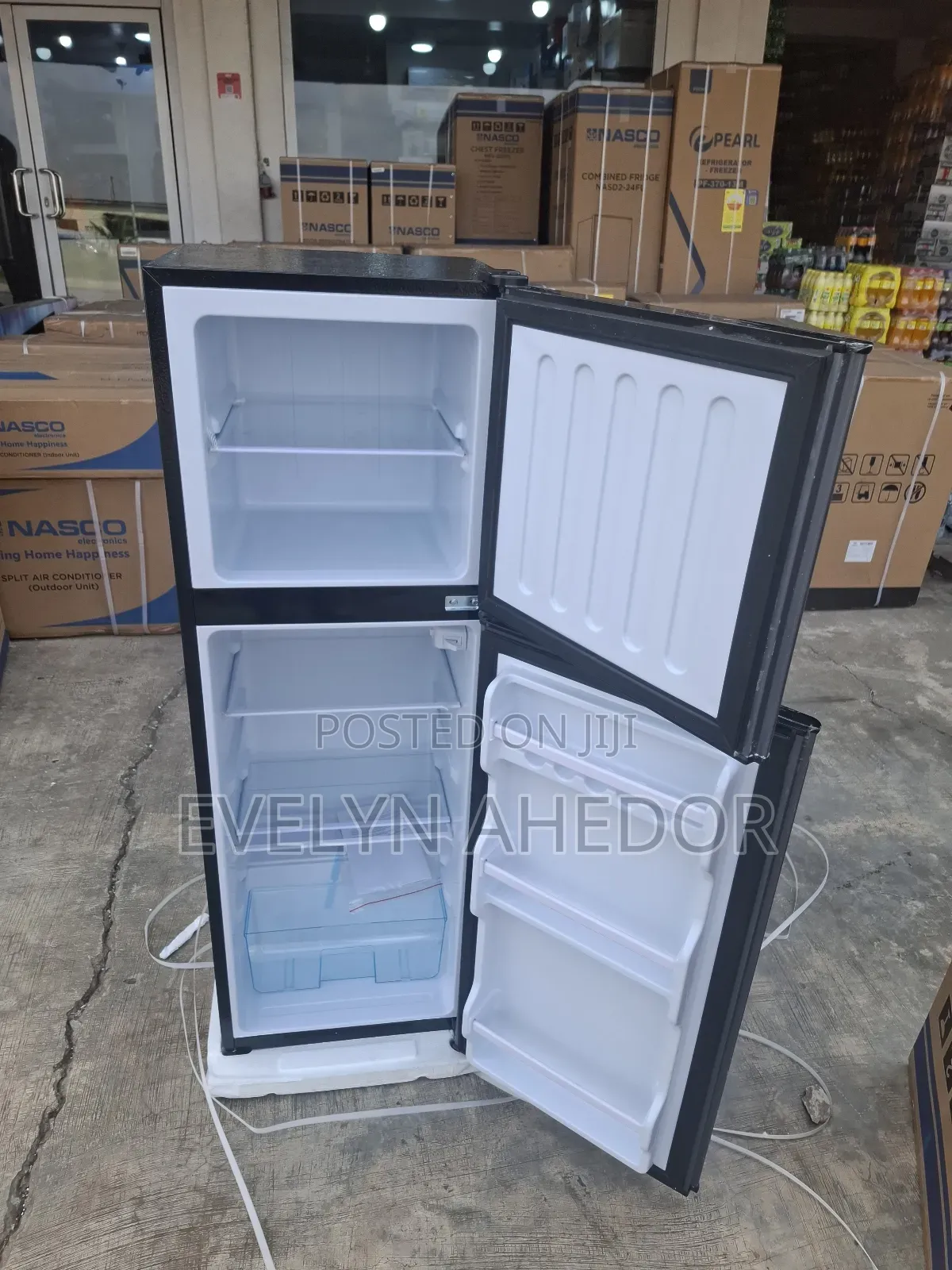 Nasco Top Freezer 158ltrs Double Door Fridge