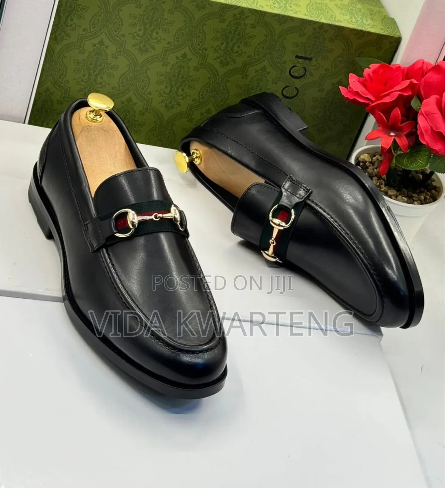 Classic Gucci Black Leather Shoes