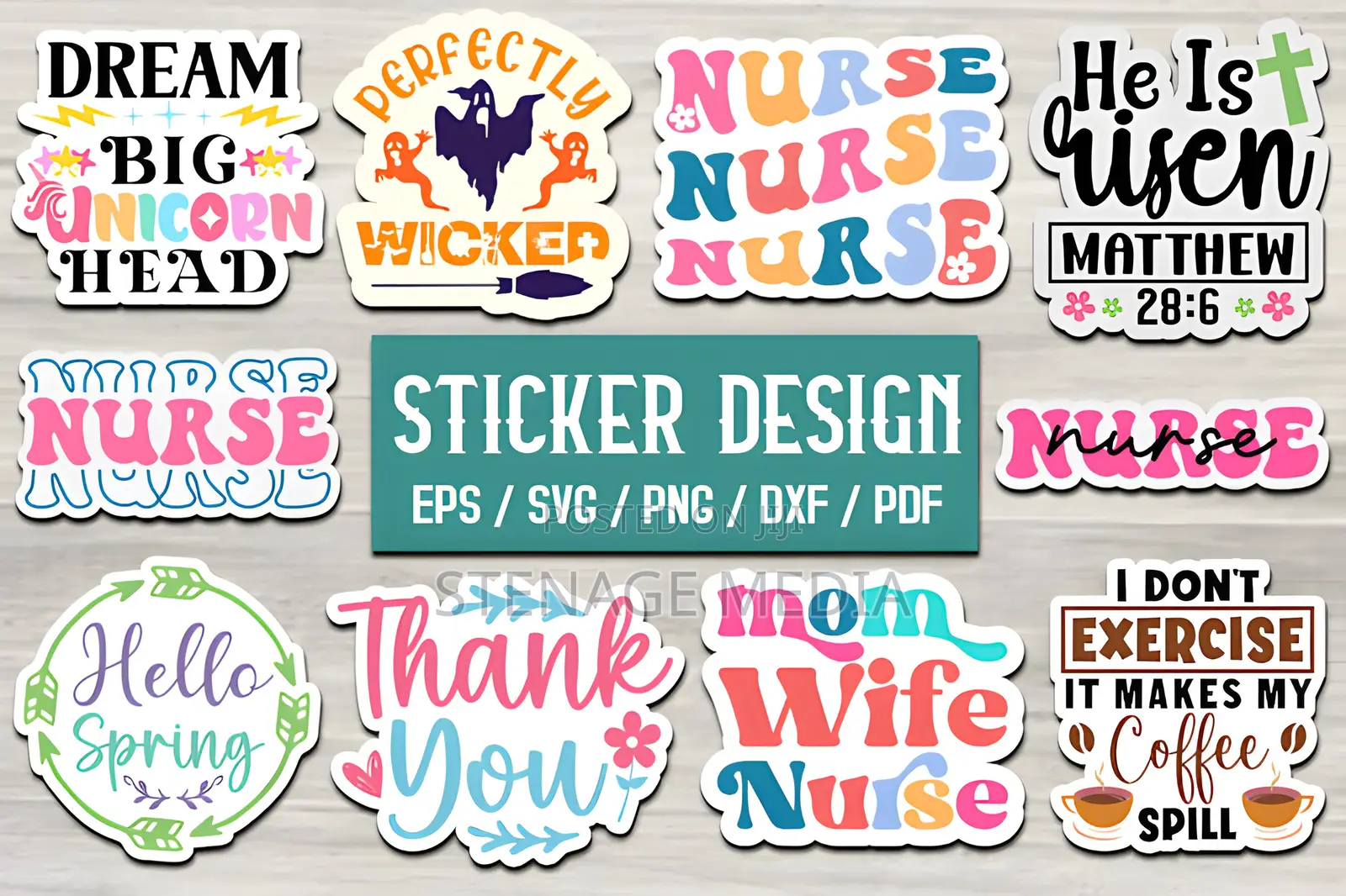 Custom Sticker Label Printing | Stenage Media Ghana
