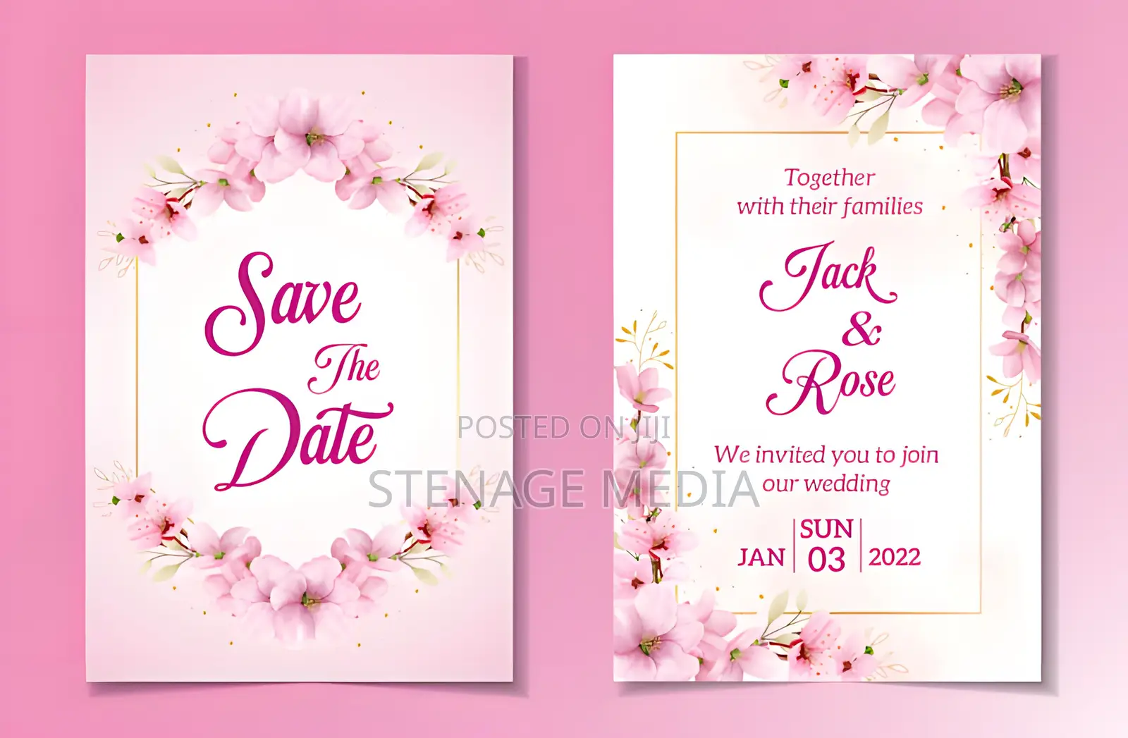 Elegant Wedding Invitation Cards Printing | Stenage Media