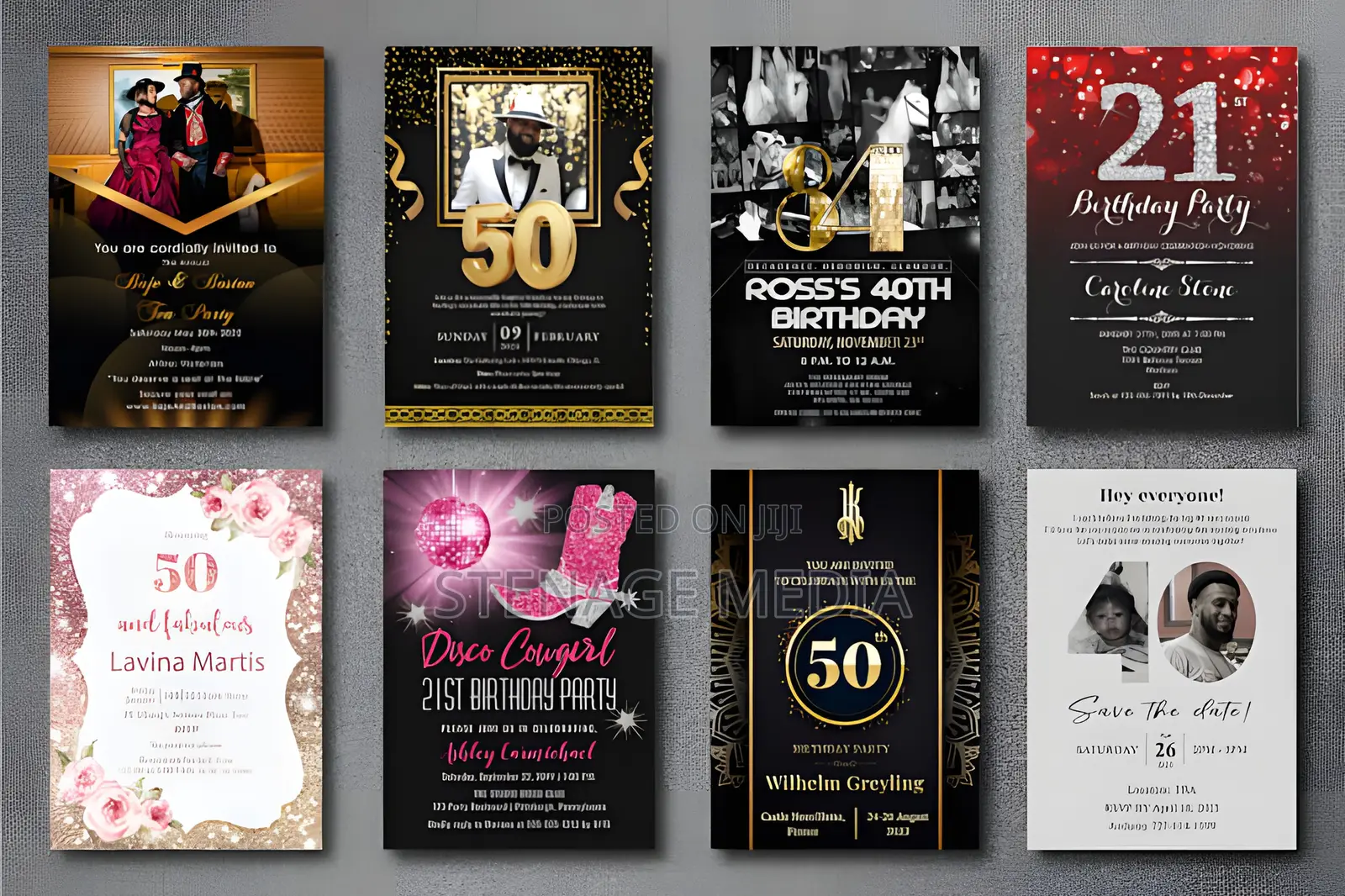 Custom Birthday Card Printing | Stenage Media Ghana