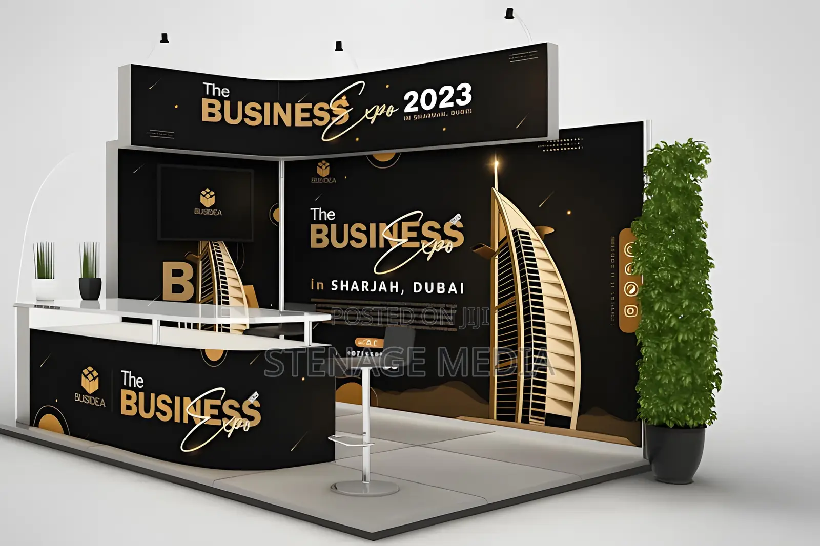 Event Backdrop Stage Branding Printing | Stenage Media