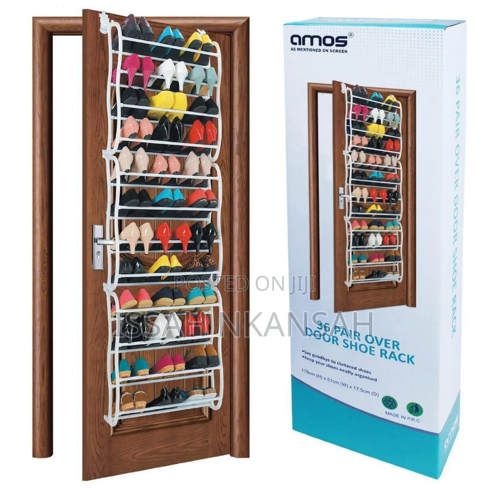 36 Pair's Over the Door Shoes Rack