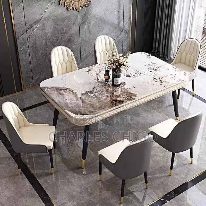 Marble Dining With 6chairs