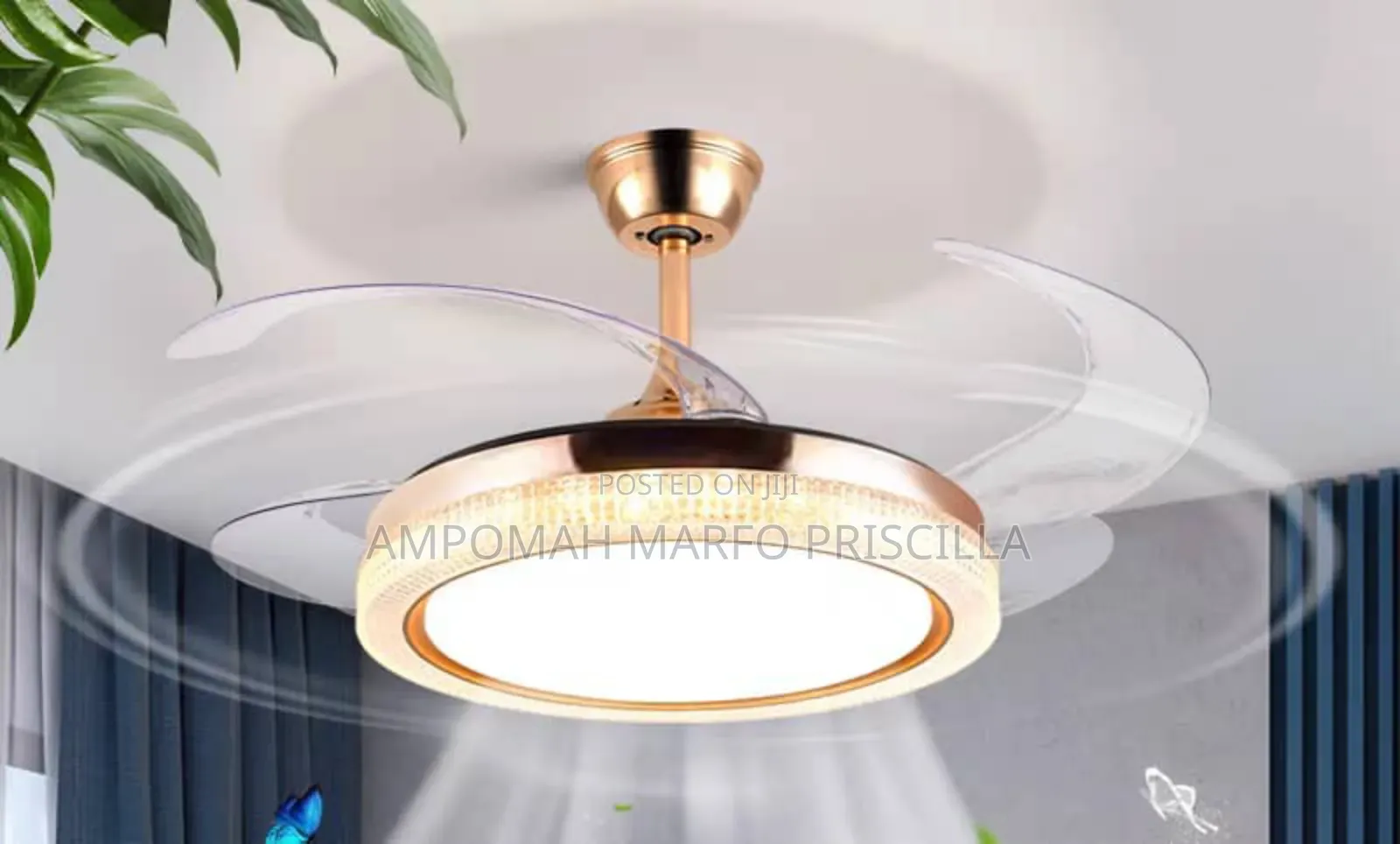 Chandelier Bluetooth Fan Light