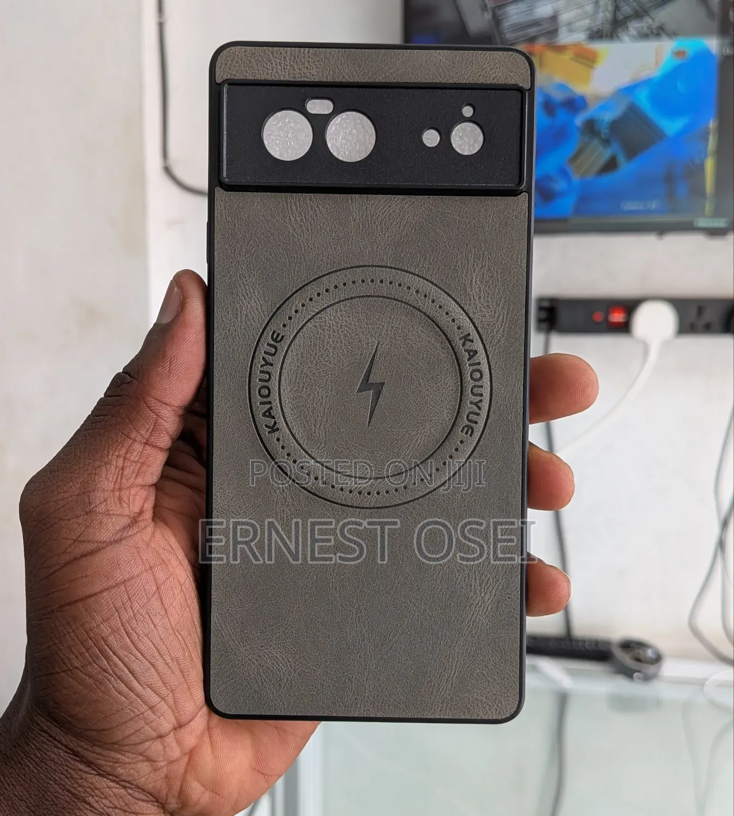 Leather Wireless Charging Case for Pixel 6