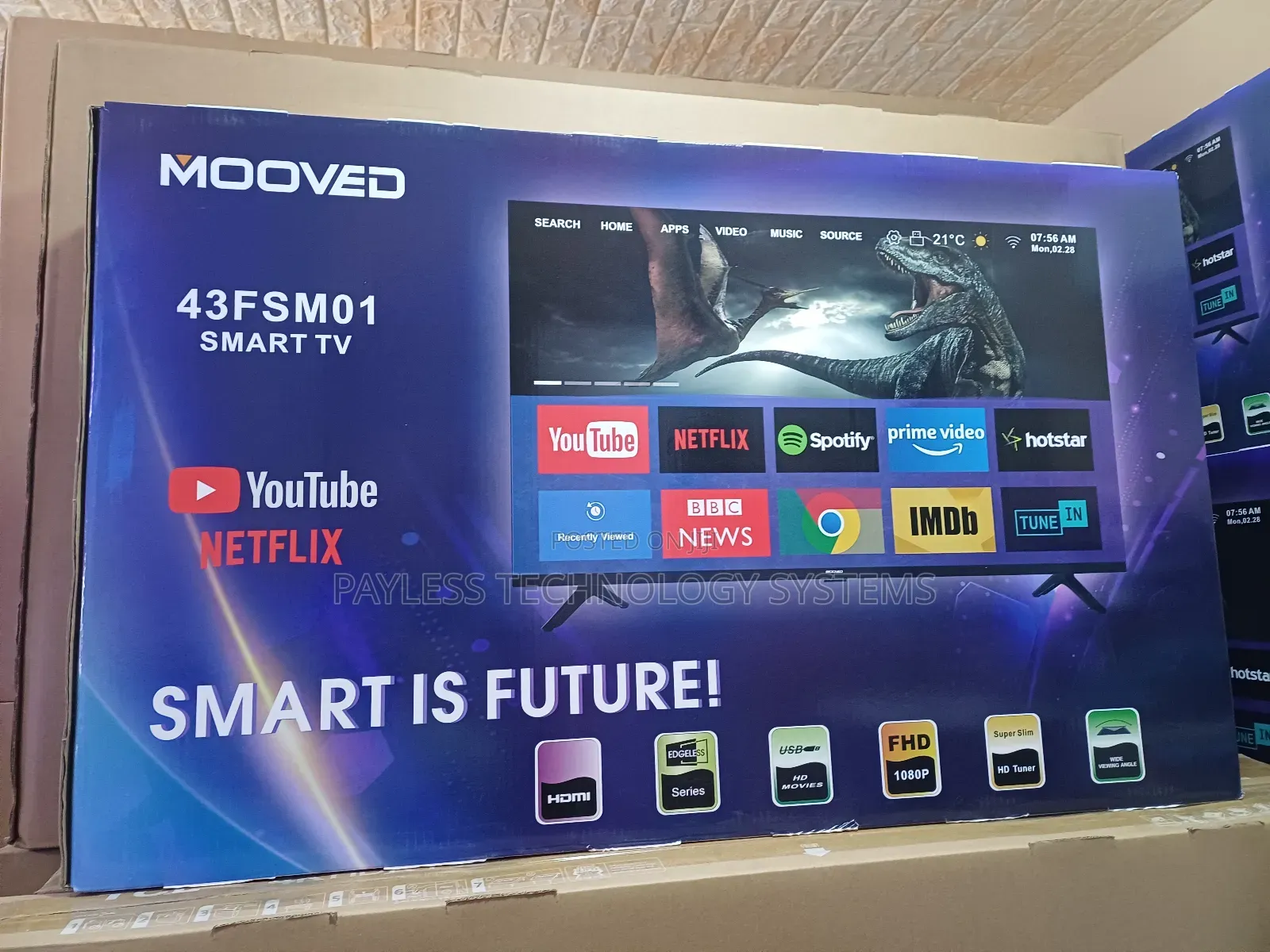Mooved 43 Inches Smart Android Television With Kettle