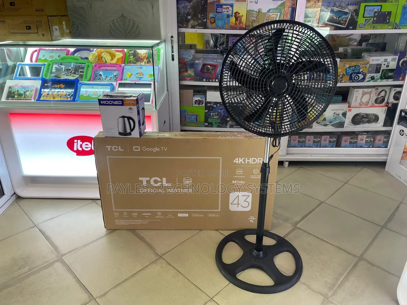 TCL 43 Inches Android Google Televisions With Fan and Kettle