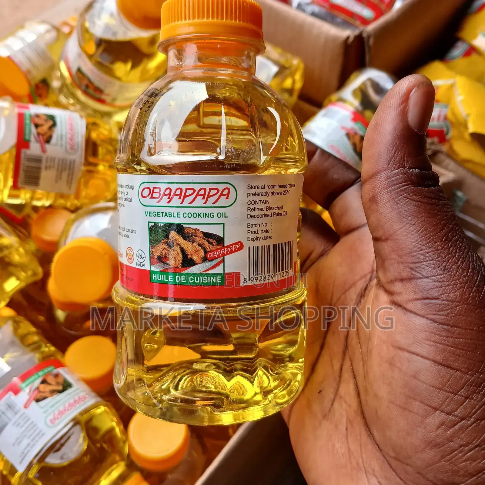 Obaapa Vegetable Oil 250mlx30