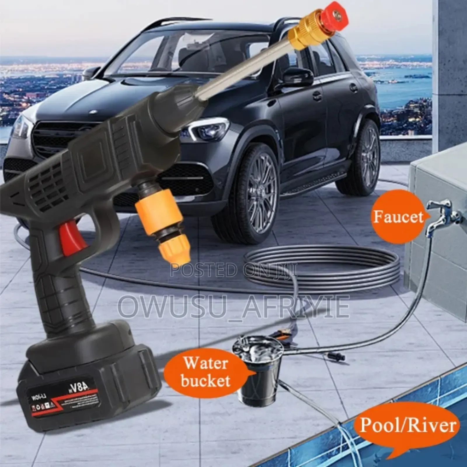 Portable Powerful Cordless High Pressure Car Washer (Christmas Promo)