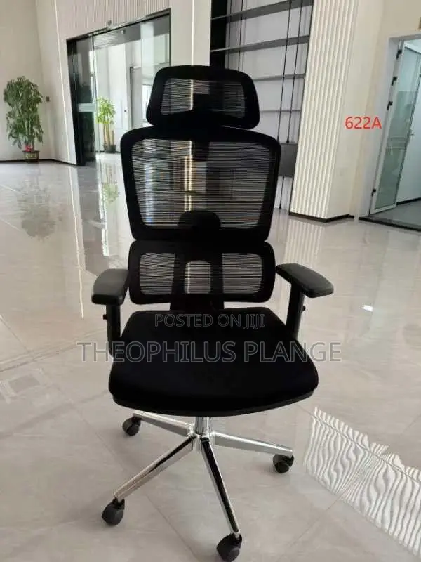 Mesh and Cushion Seat Executive Office Desk