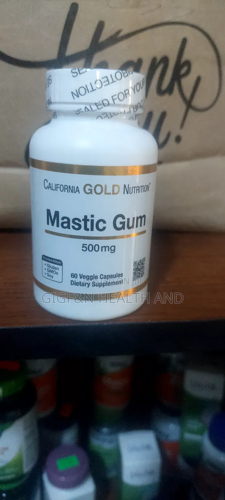 Mastic Gum, 500mg, 60 Caps (Gut Health)
